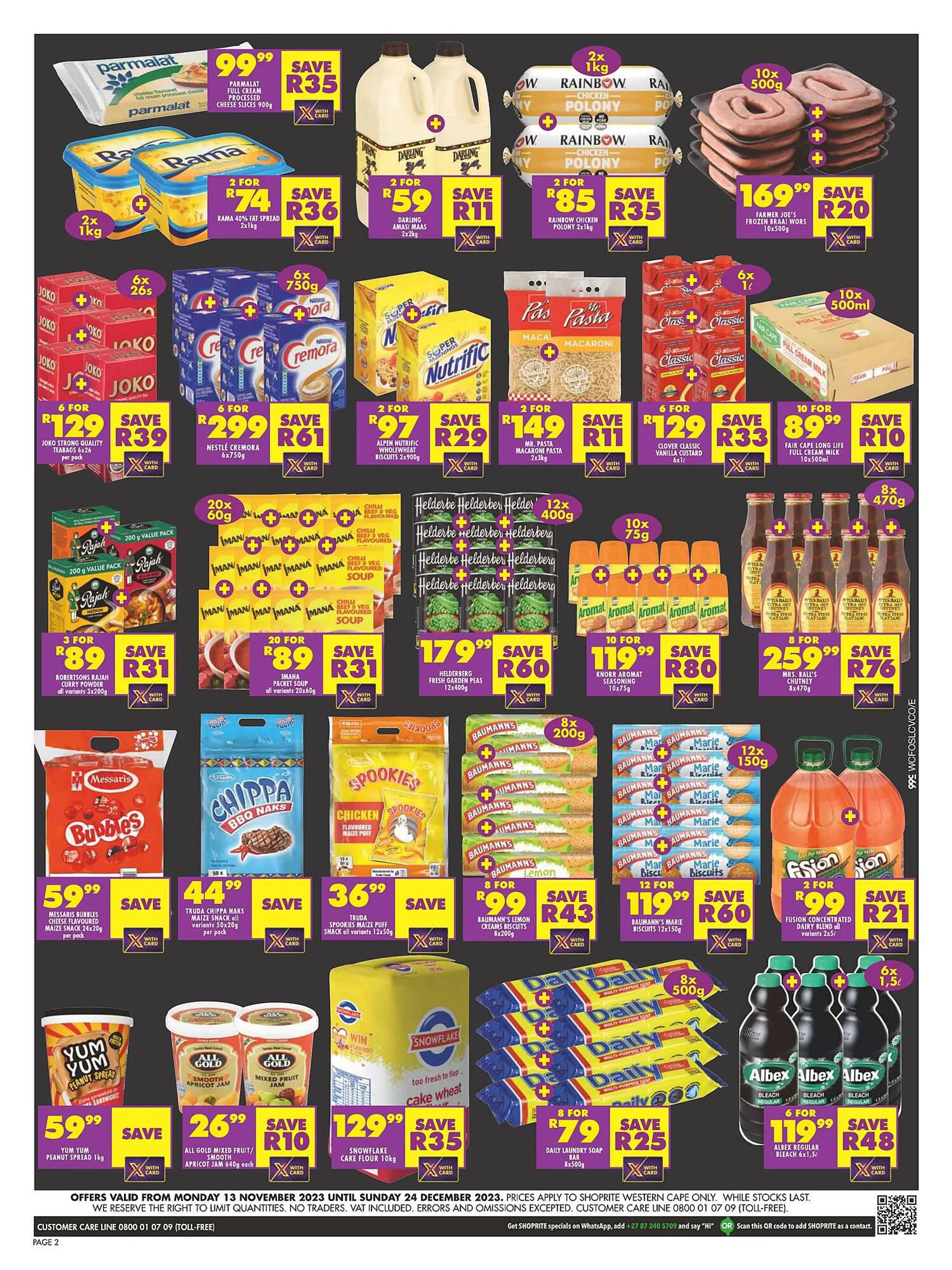 Shoprite catalogue from 13 November to 24 December 2023 - Catalogue Page 2