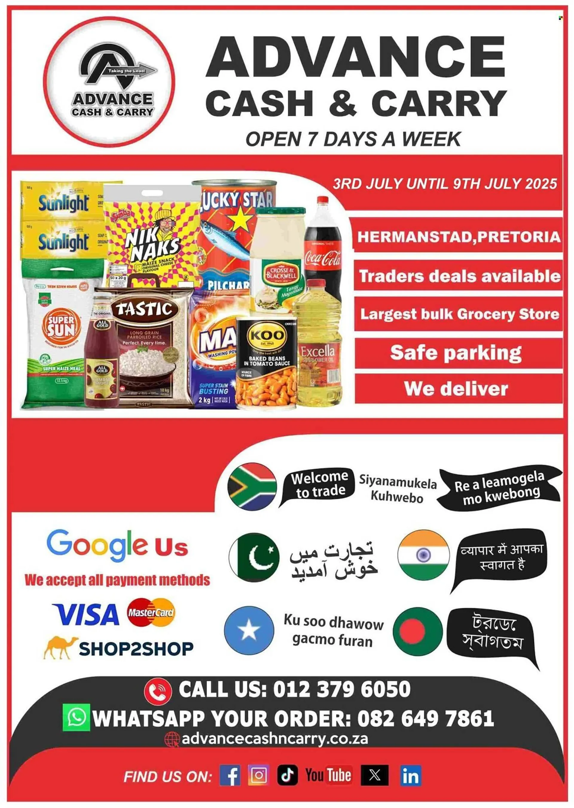 Advance Cash n Carry catalogue from 3 July to 9 July 2025 - Catalogue Page 1