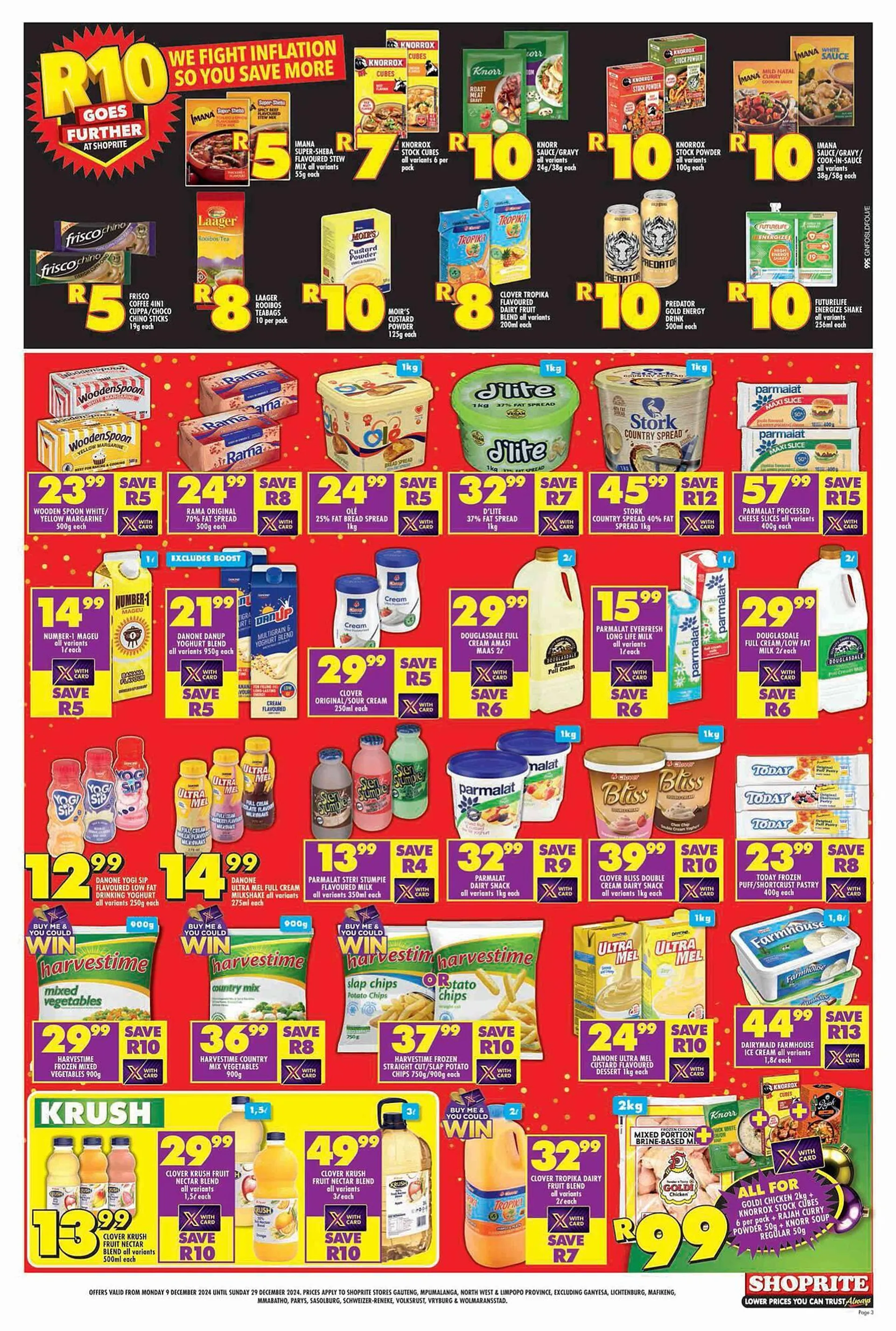 Shoprite catalogue from 9 December to 29 December 2024 - Catalogue Page 3