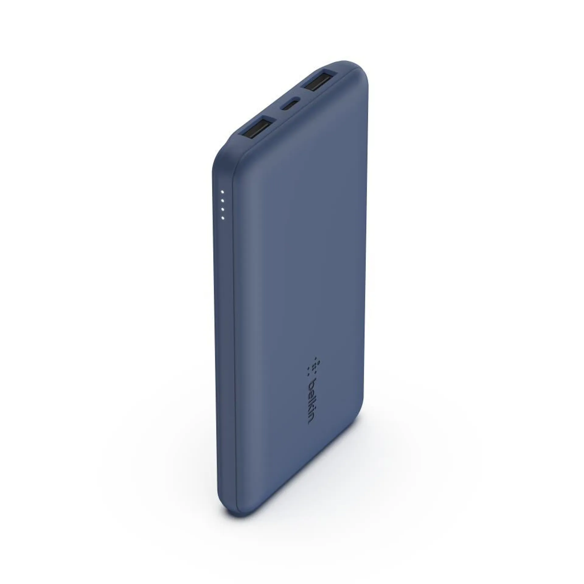 Belkin Boost Up Charge 10 000mAh 3-Port Power Bank + USB-A to USB-C Cable - Blue
