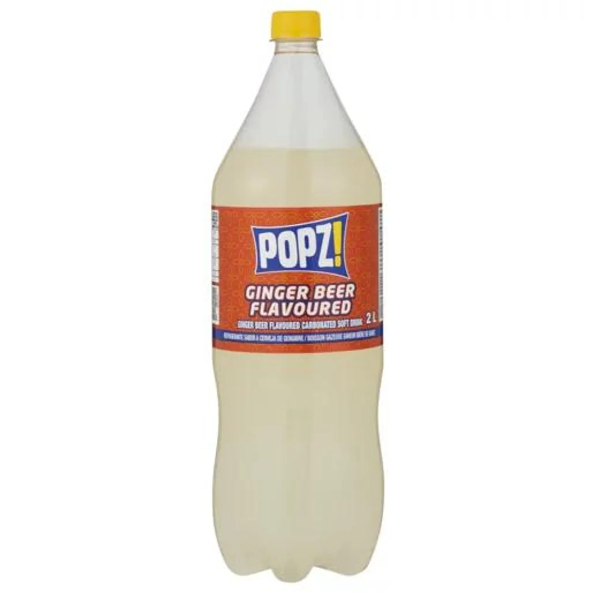 Popz! Ginger Beer Flavoured Soft Drink 2L