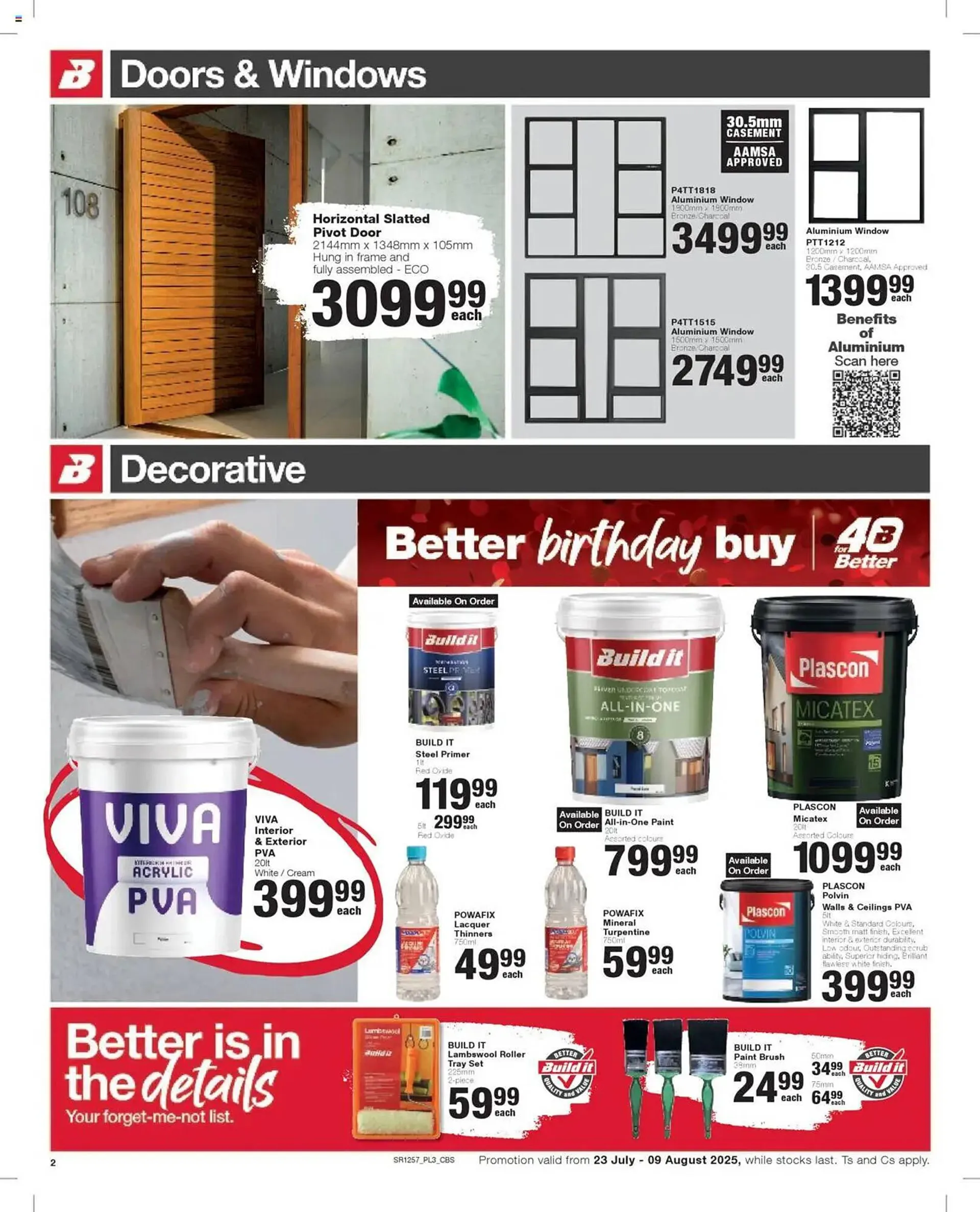 Build It catalogue from 23 July to 6 September 2025 - Catalogue Page 1