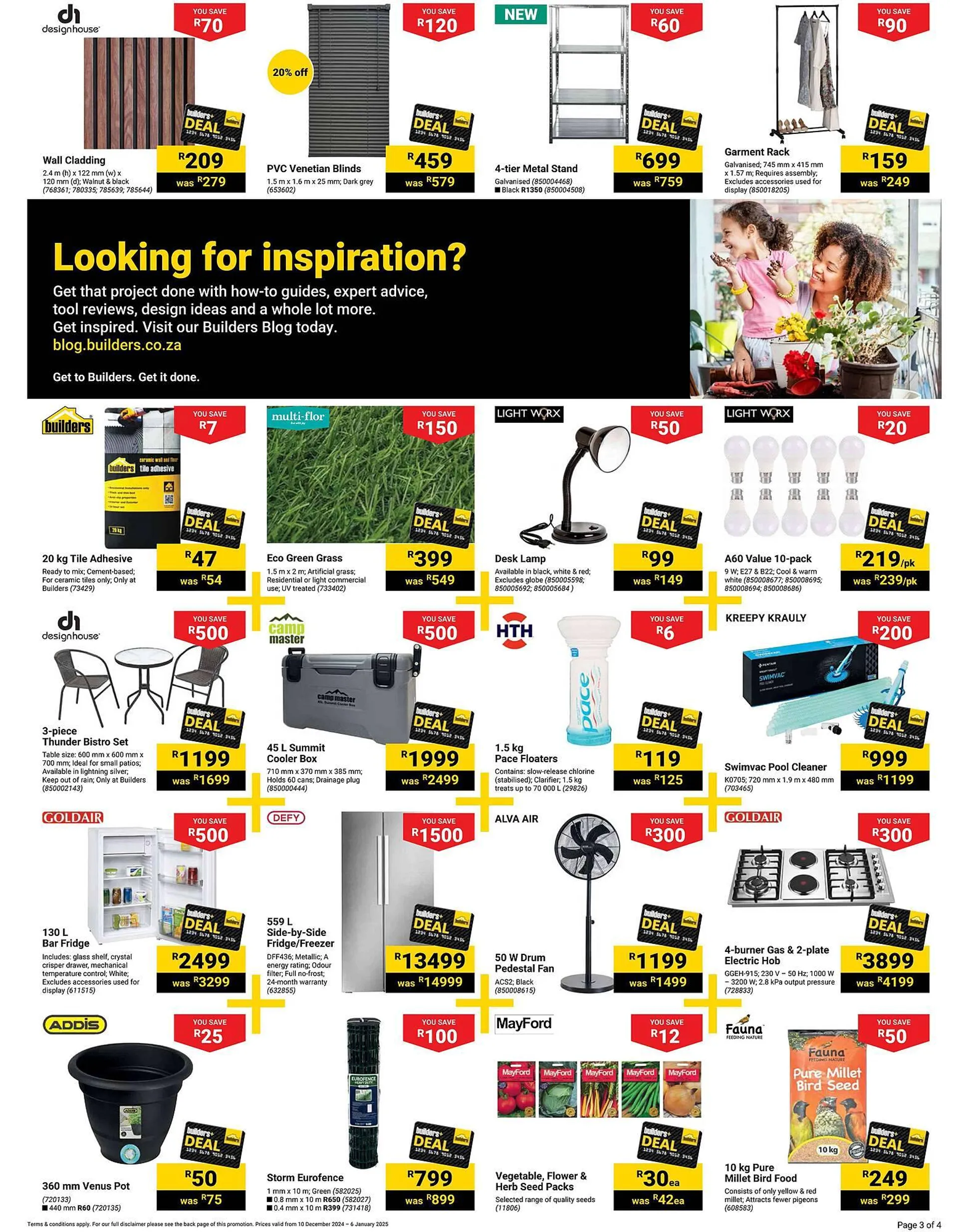 Builders Warehouse catalogue from 10 December to 6 January 2025 - Catalogue Page 3