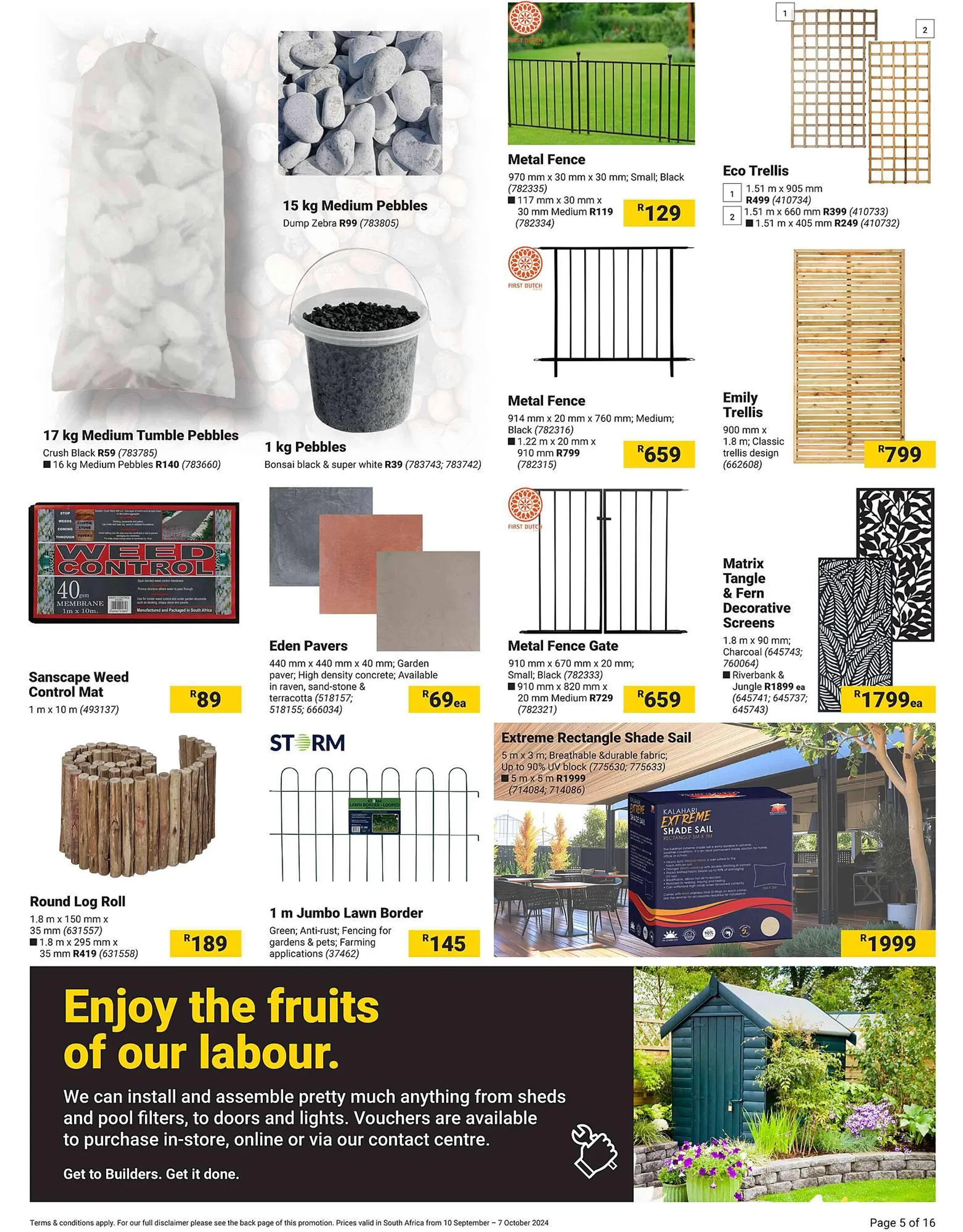 Builders Warehouse catalogue from 10 September to 7 October 2024 - Catalogue Page 5