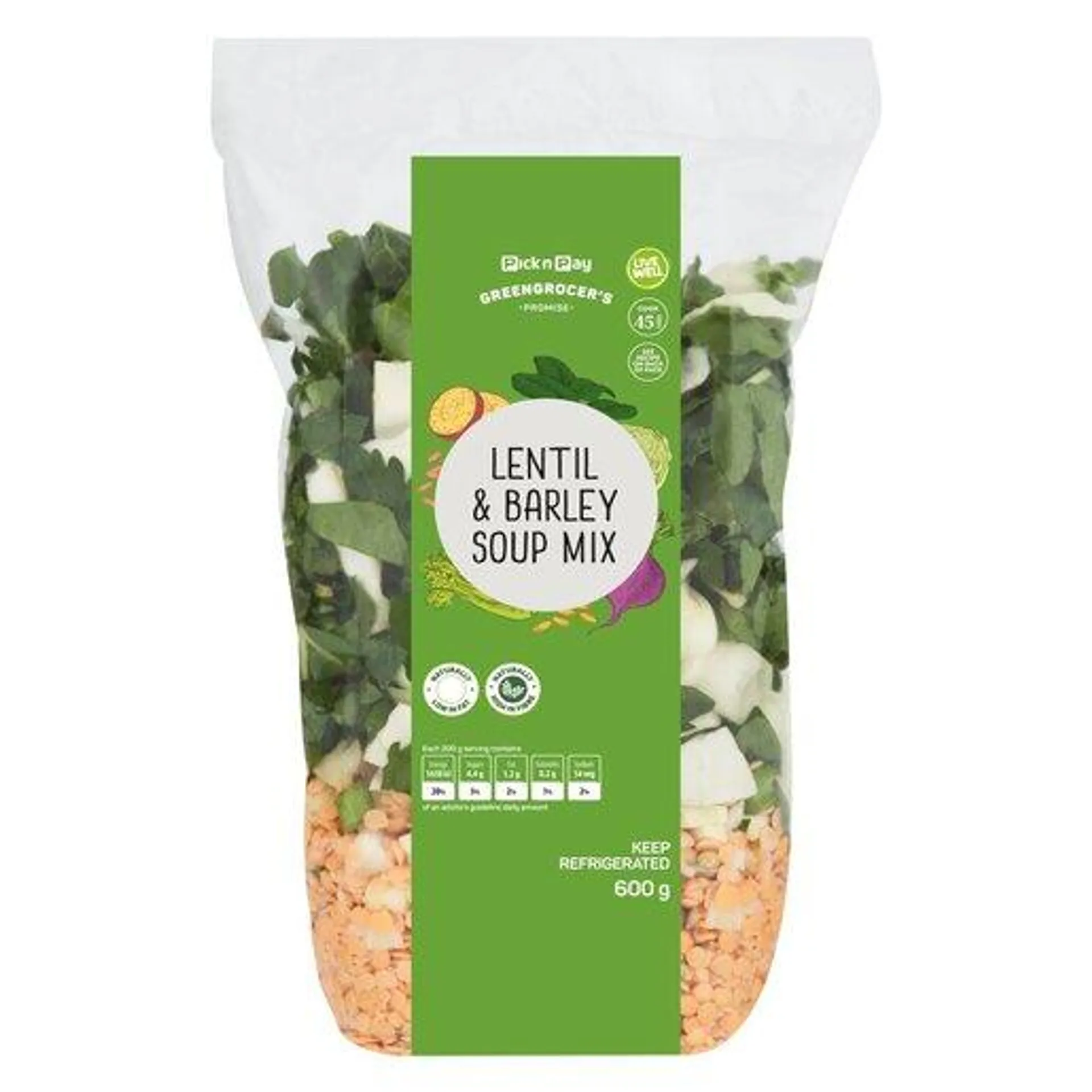 PnP Lentil & Barley Soup Mix 600g