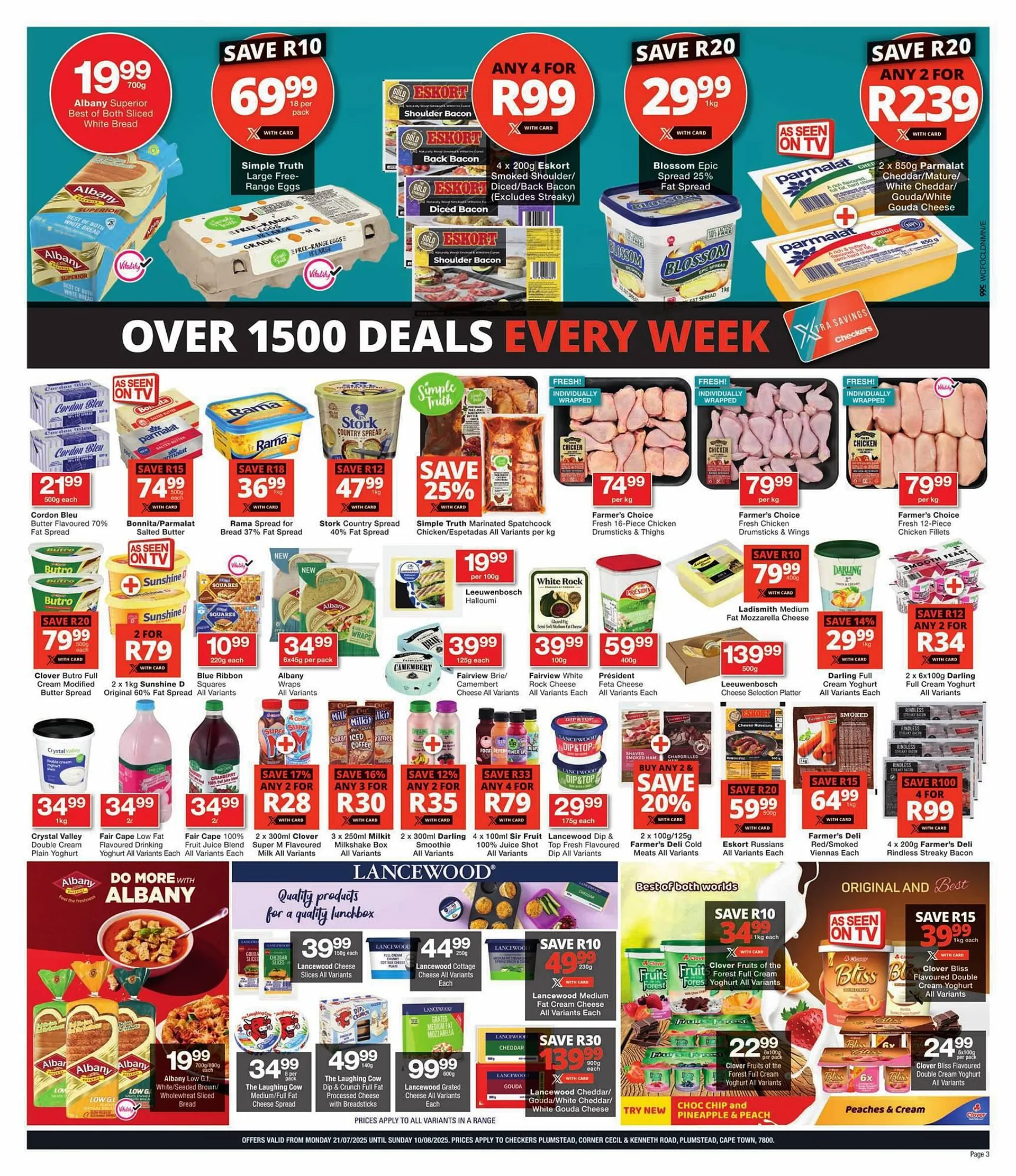 Checkers catalogue from 21 July to 10 August 2025 - Catalogue Page 1