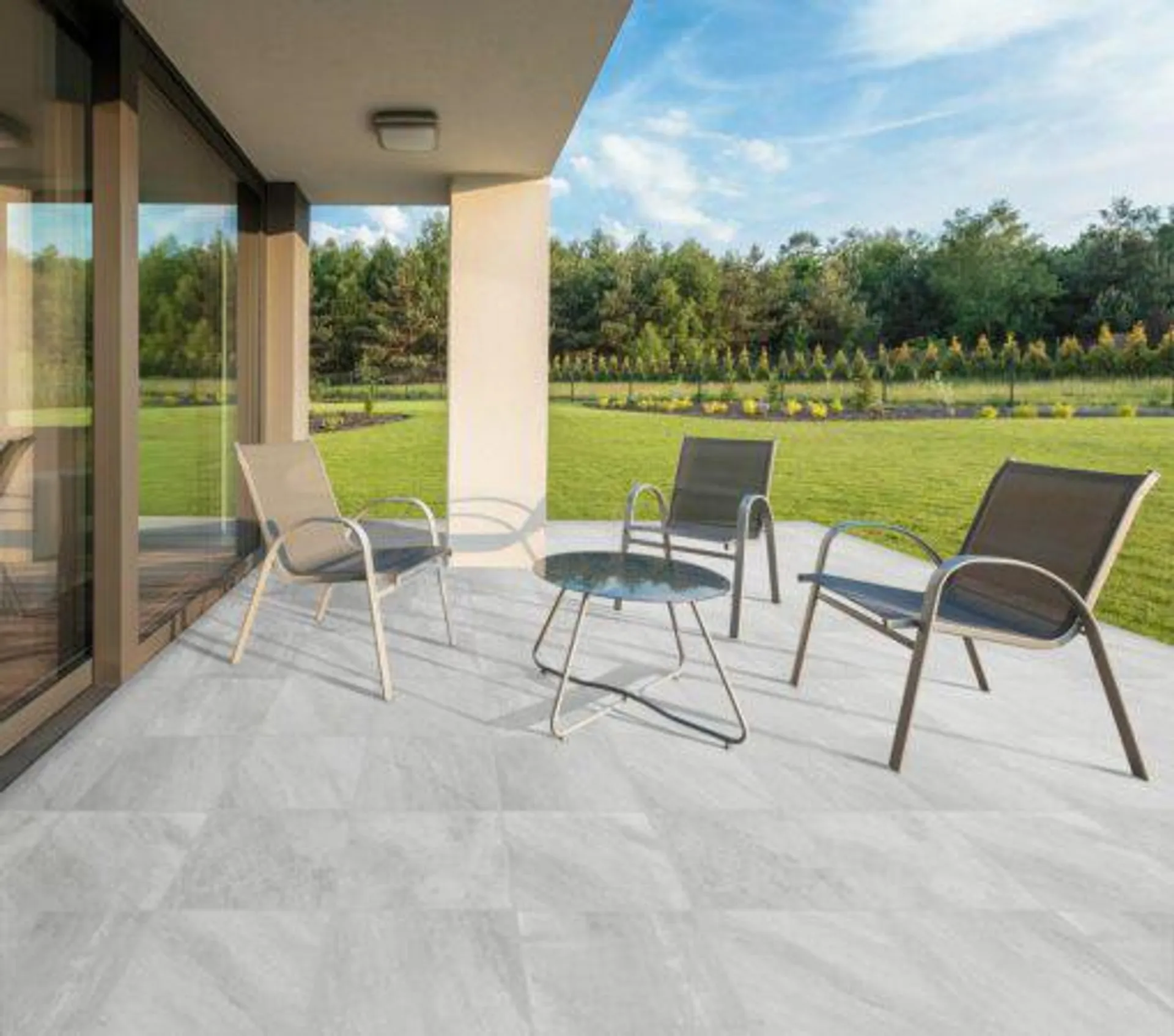 aida sandstone grey slip-resistant tile 420 x 420 mm