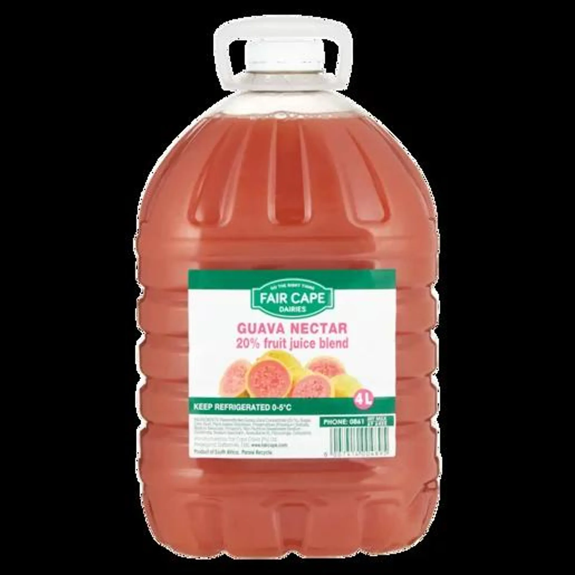 Fair Cape Dairies 20% Guava Flavoured Fruit Nectar Bottle 4L