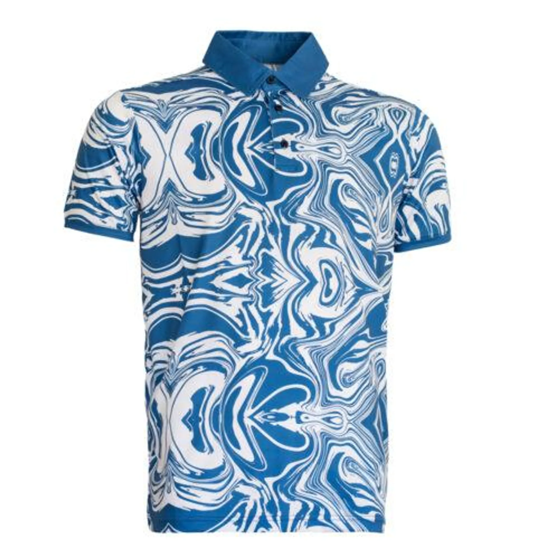 Cross Creek Swirl Shirt – Blue/White