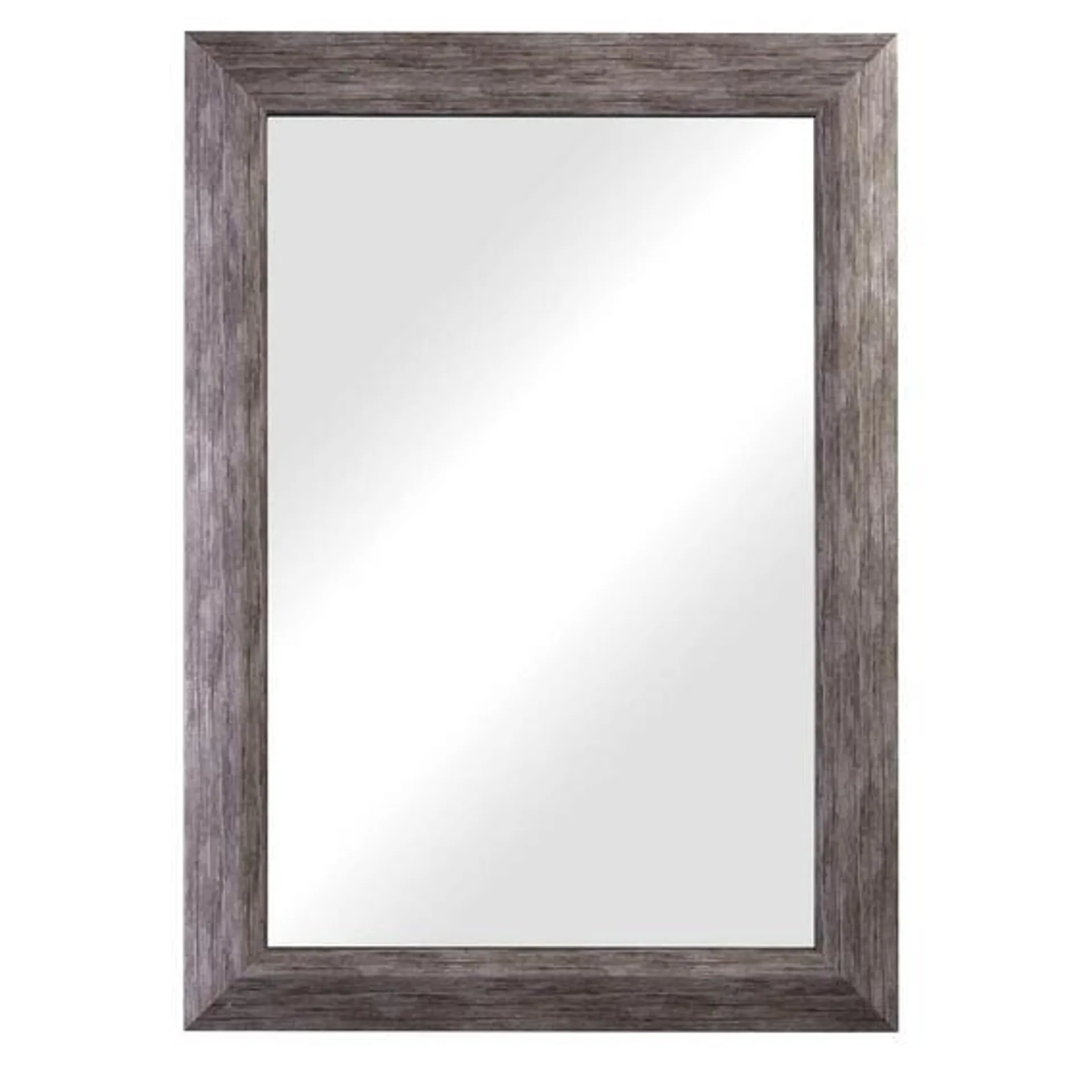 DECOR Mocca Elegant Sleek Rectangular Mirror GREY