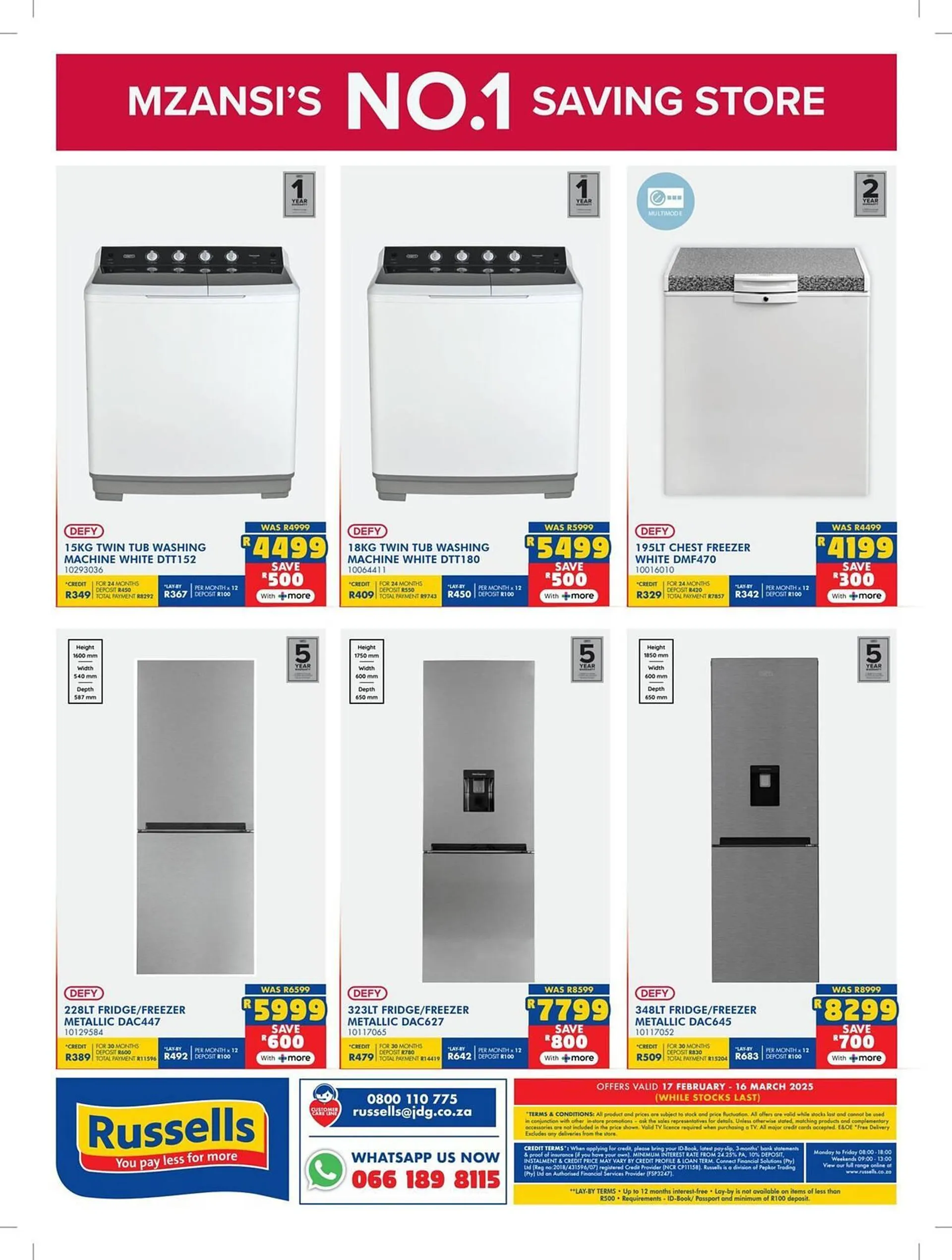 Russells catalogue from 17 February to 16 March 2025 - Catalogue Page 1