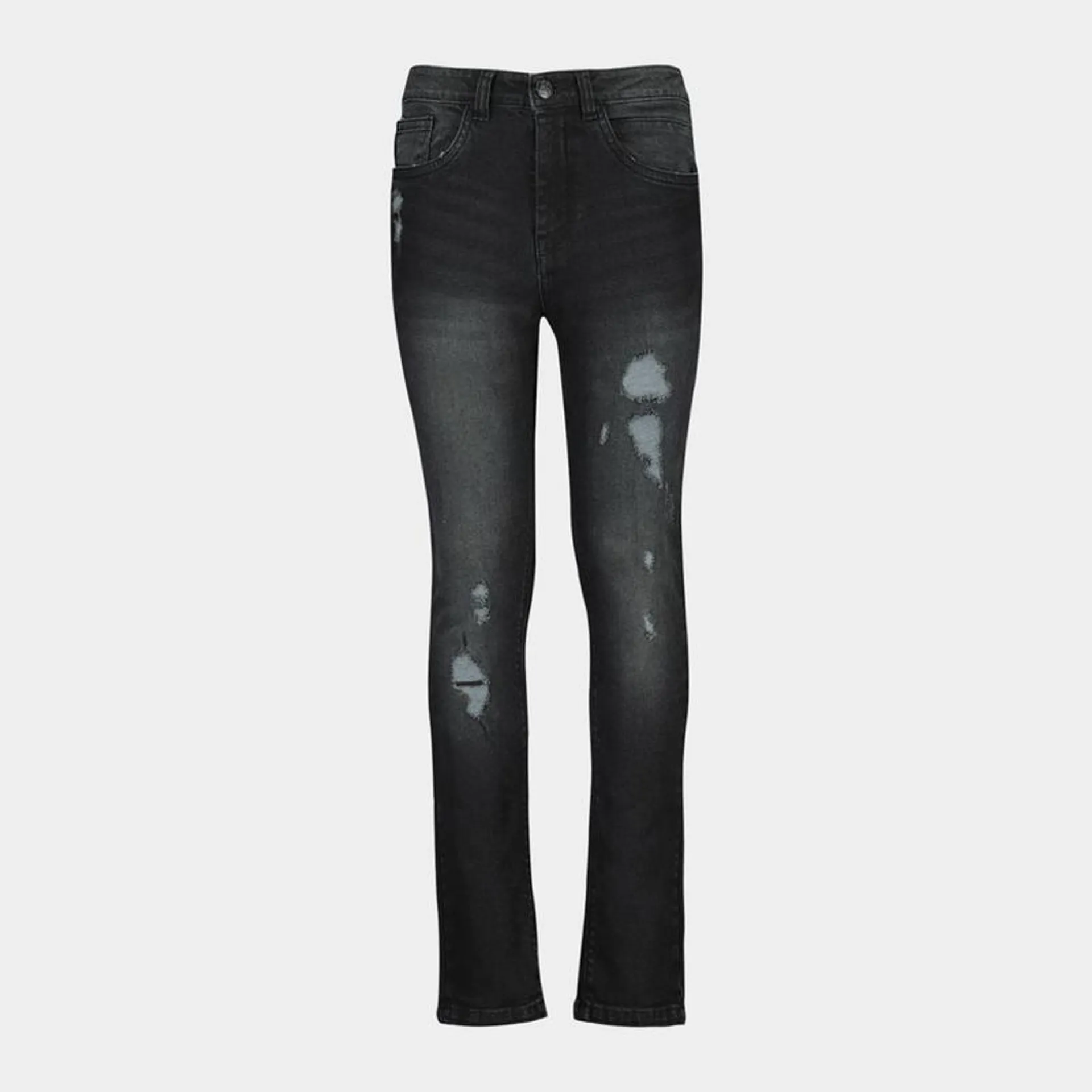 Older Boy's Black Rip & Repair Jeans