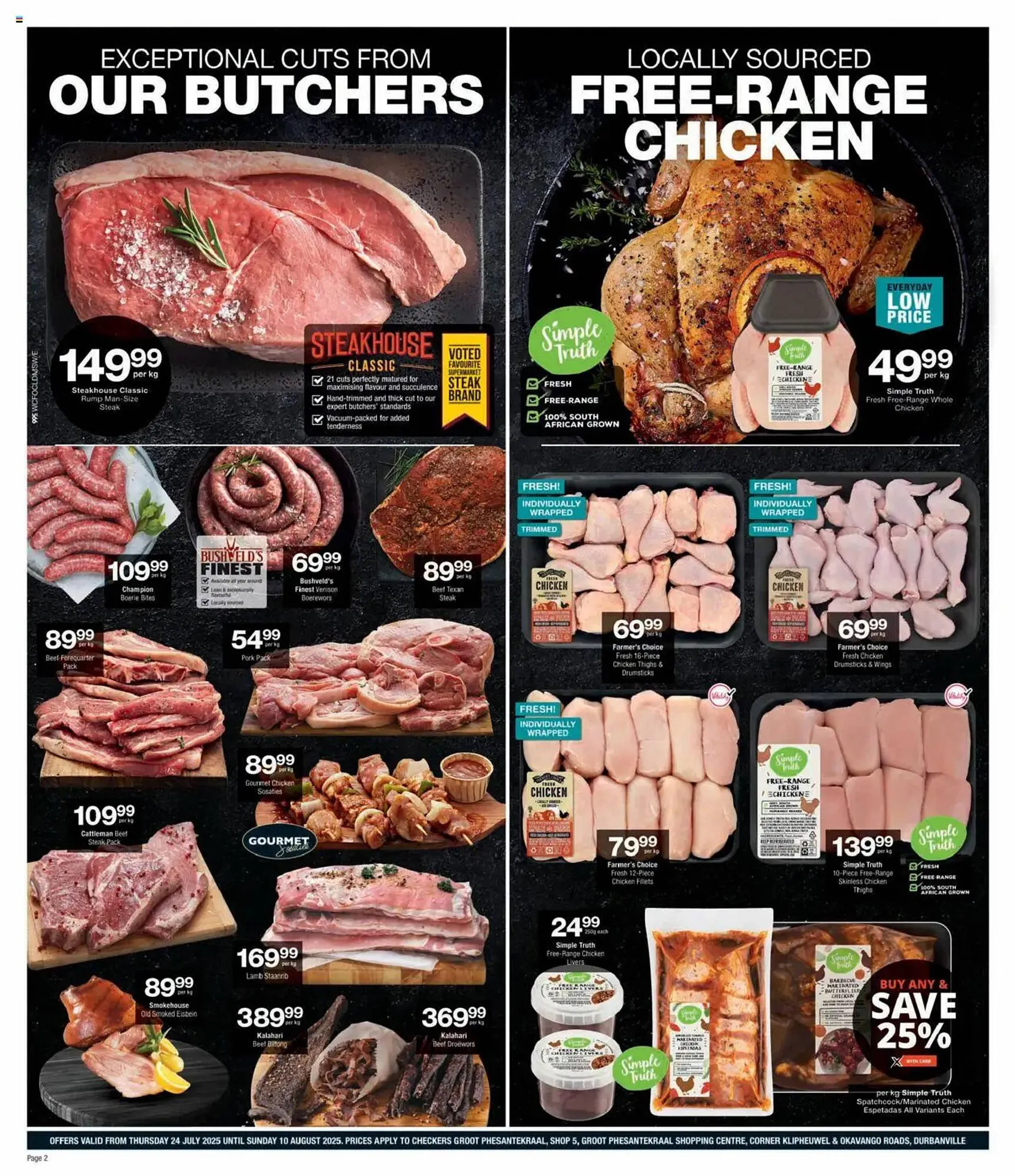 Checkers catalogue from 24 July to 10 August 2025 - Catalogue Page 1