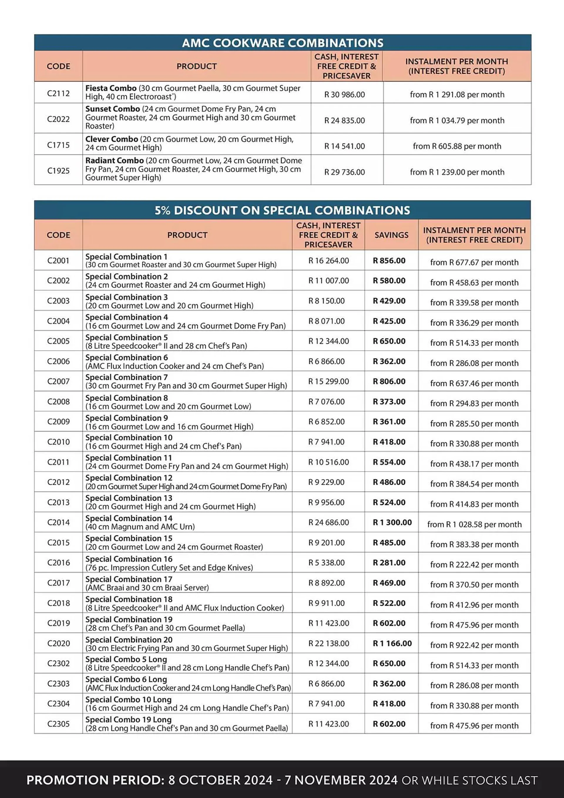 AMC Cookware catalogue from 9 October to 7 November 2024 - Catalogue Page 8