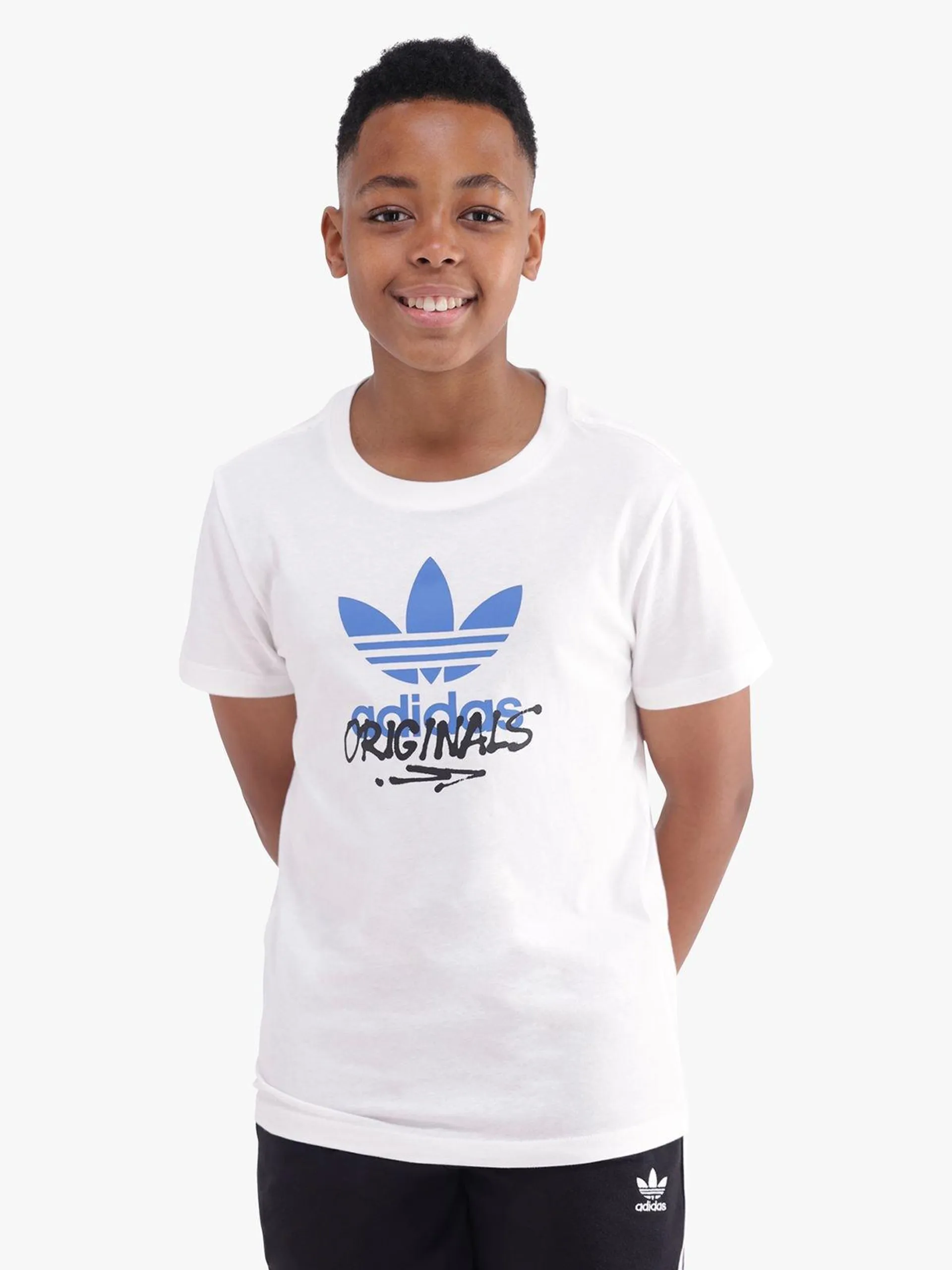 adidas Unisex Skate Trefoil White T-Shirt