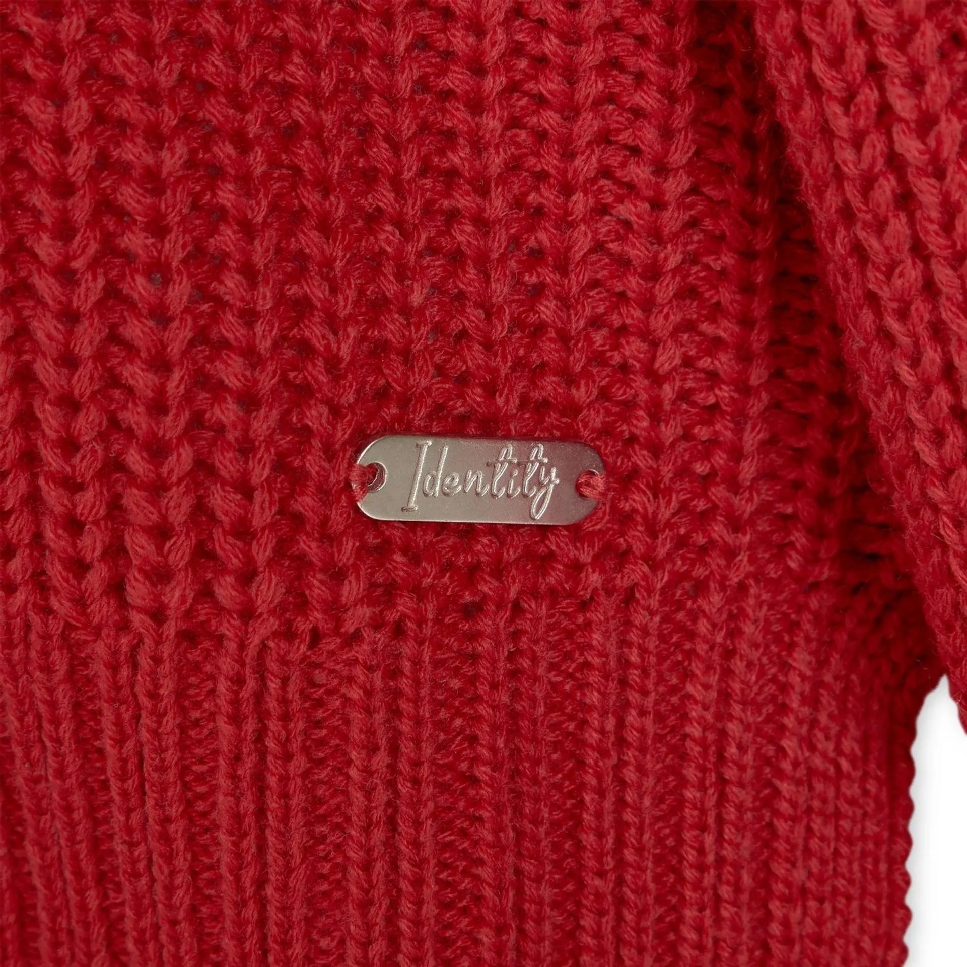 Red Polo Neck Jersey