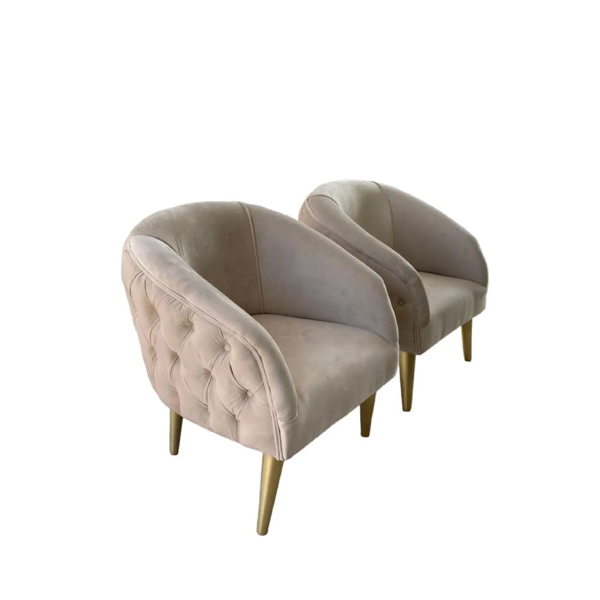 Nu Dekor - Belo Button Velvet Chair