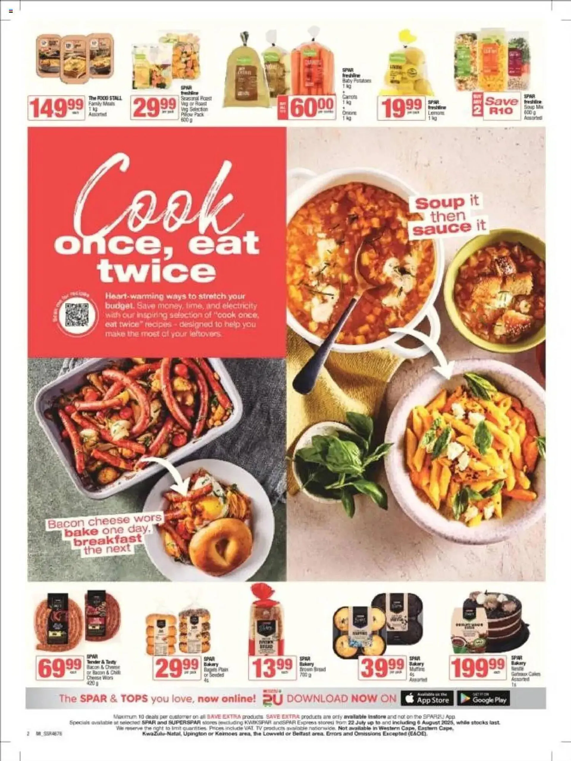 Spar catalogue from 22 July to 6 August 2025 - Catalogue Page 1