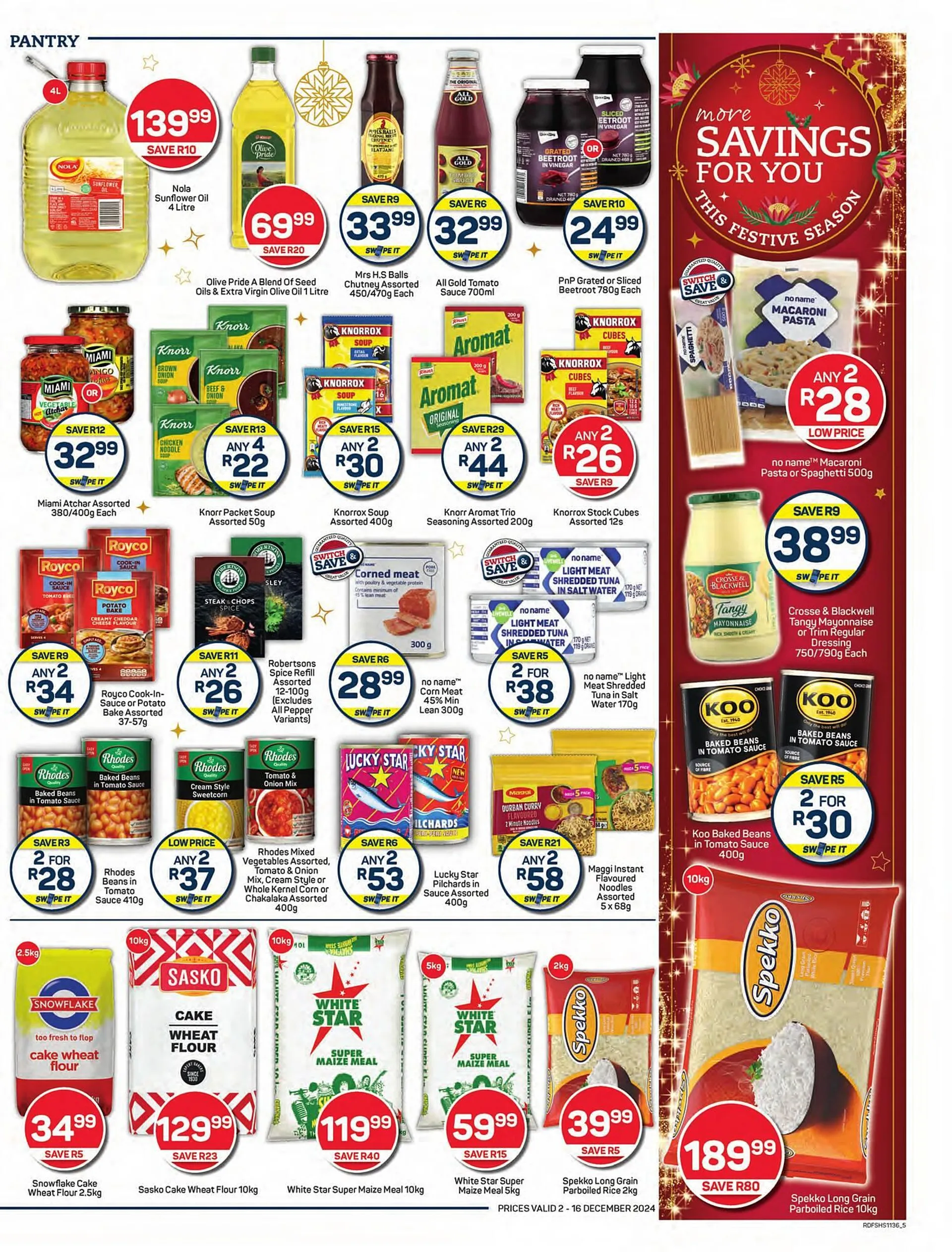 Pick n Pay catalogue from 2 December to 16 December 2024 - Catalogue Page 5