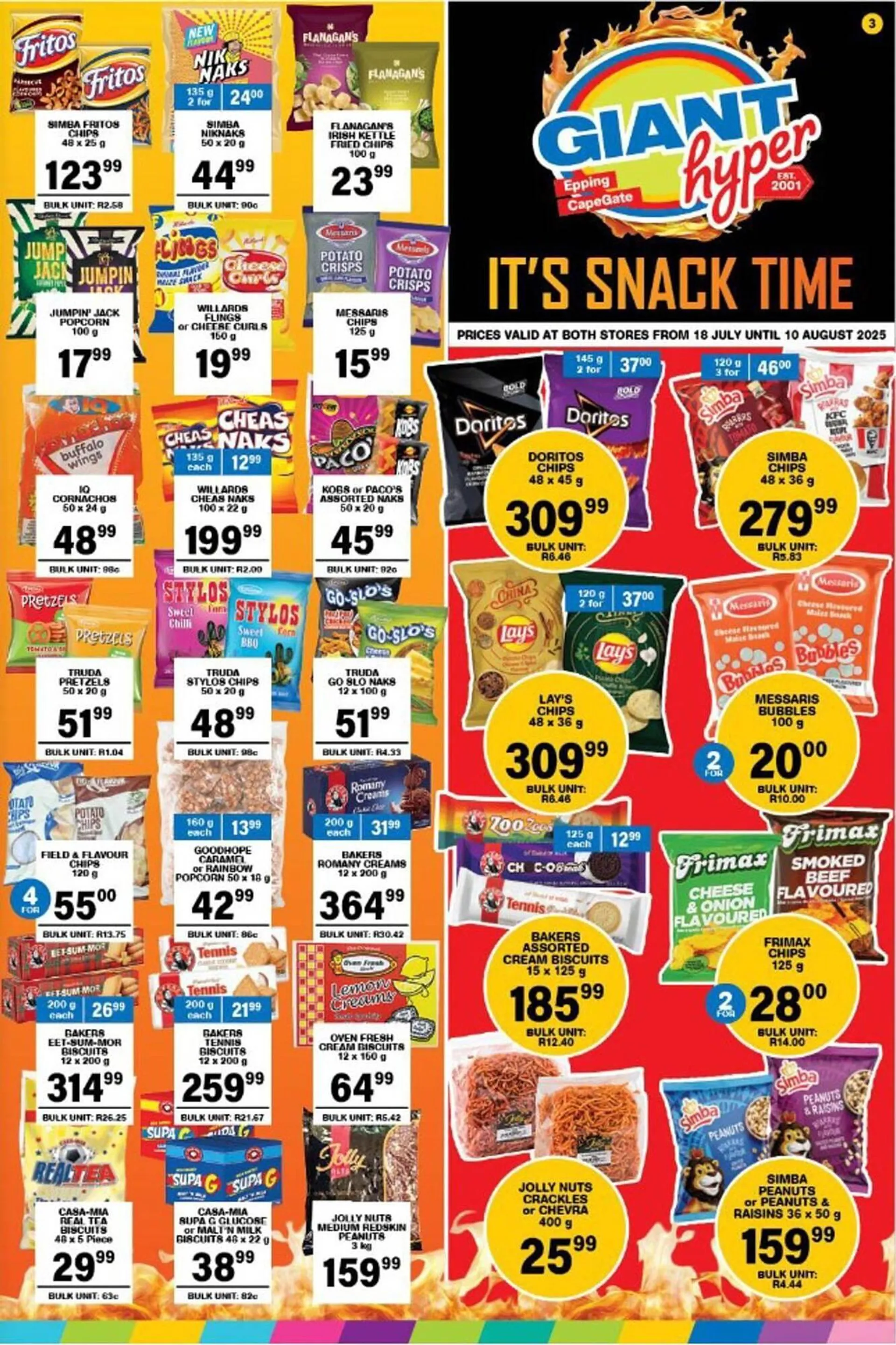 Giant Hyper catalogue from 18 July to 10 August 2025 - Catalogue Page 1