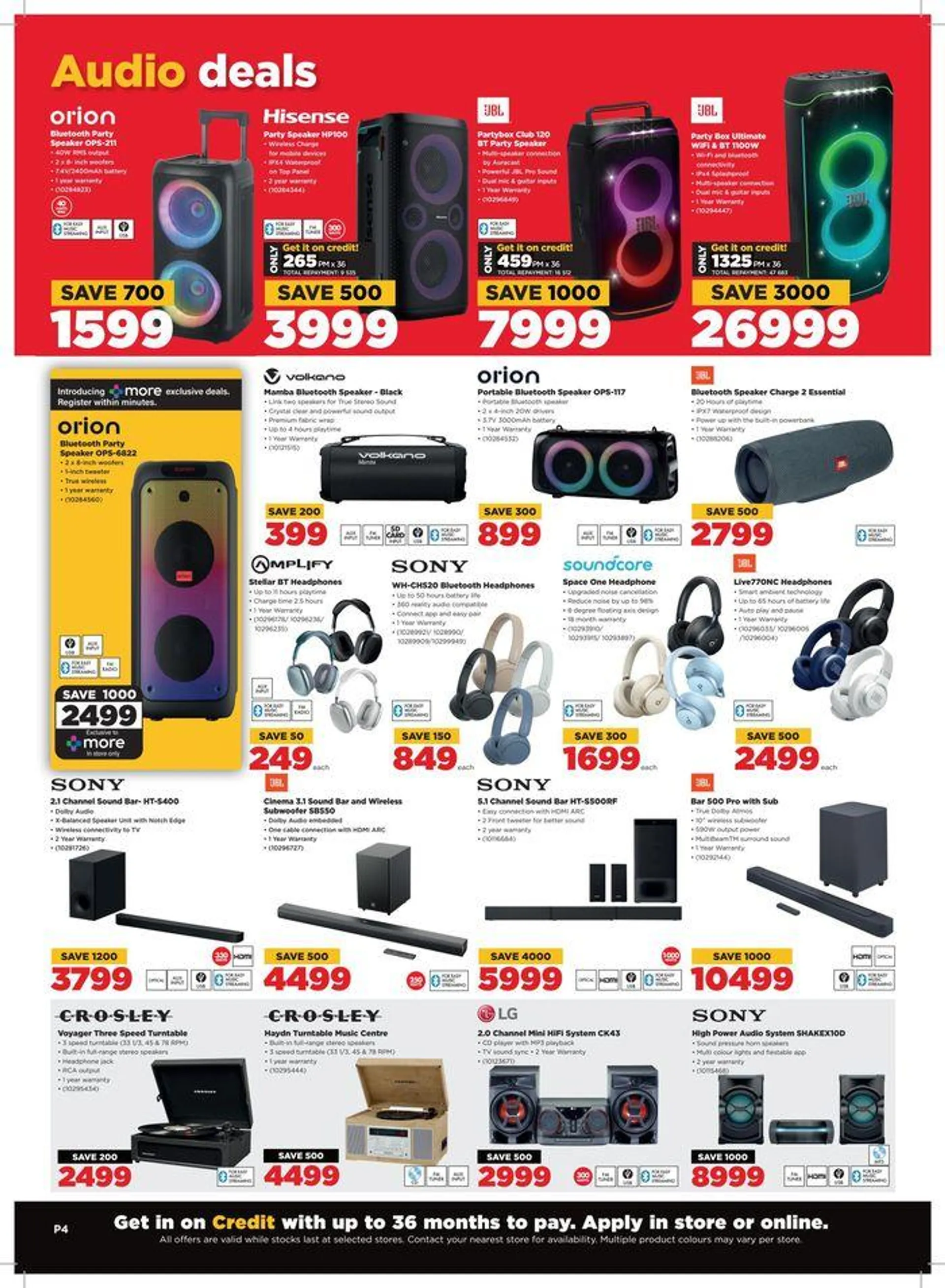 Catalogue HiFi Corp from 17 September to 22 September 2024 - Catalogue Page 4