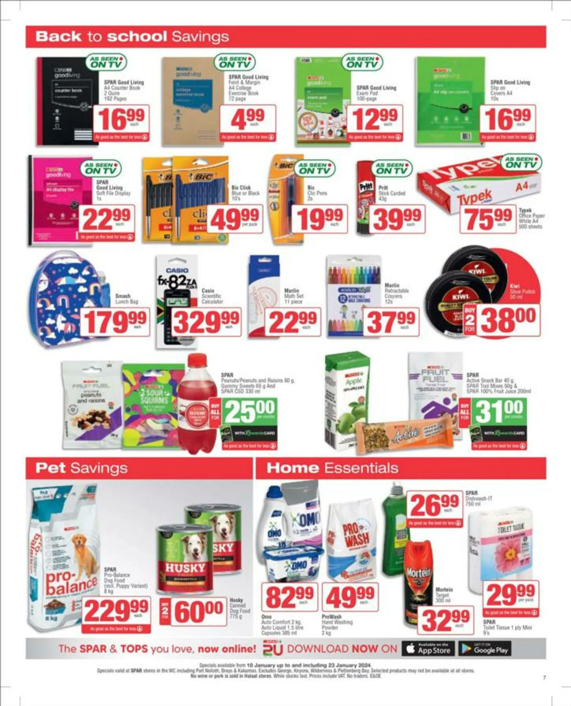 SPAR Current catalogue from 10 January to 23 January 2024 - Catalogue Page 7