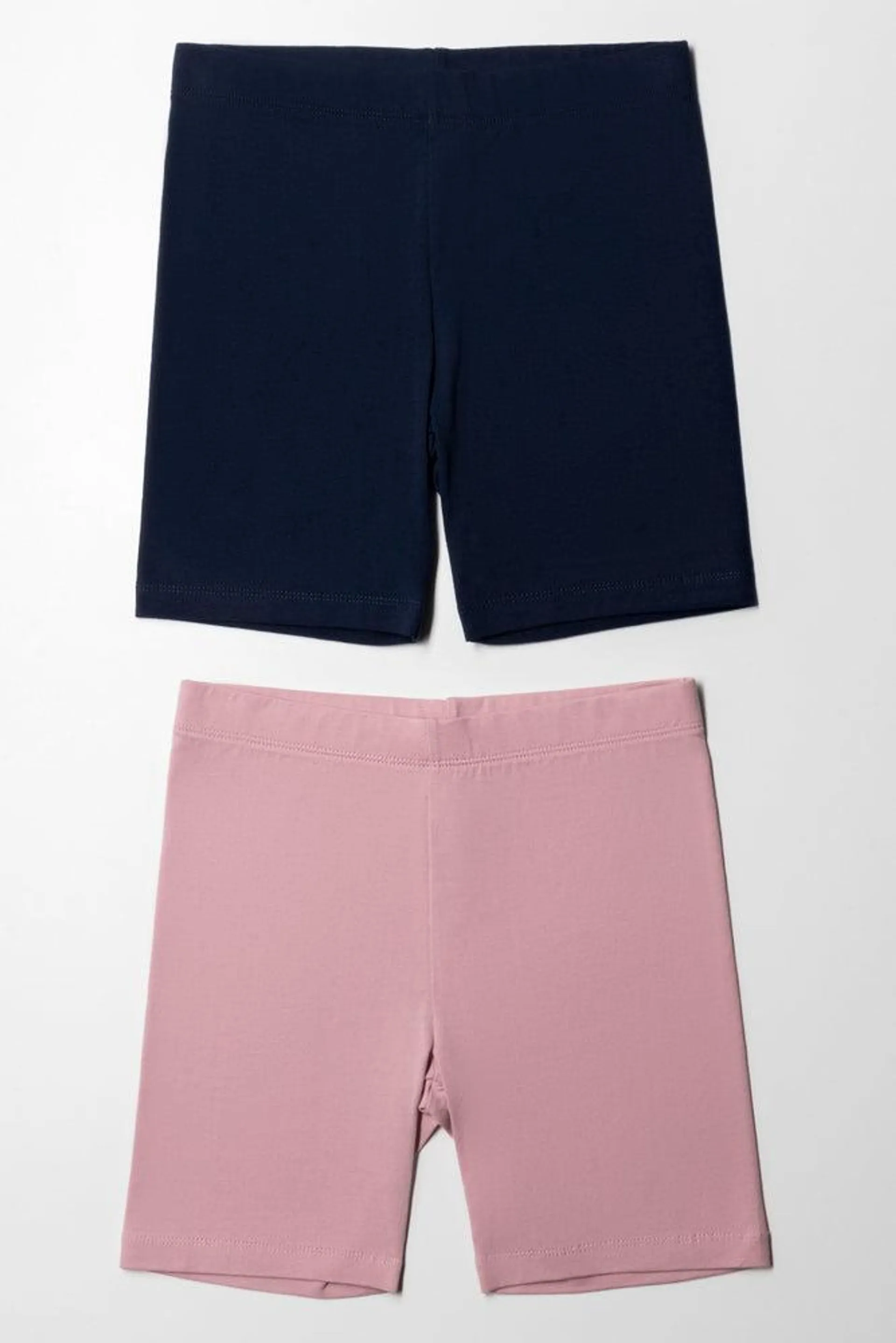 2 Pack Cycle Shorts Navy And Pink