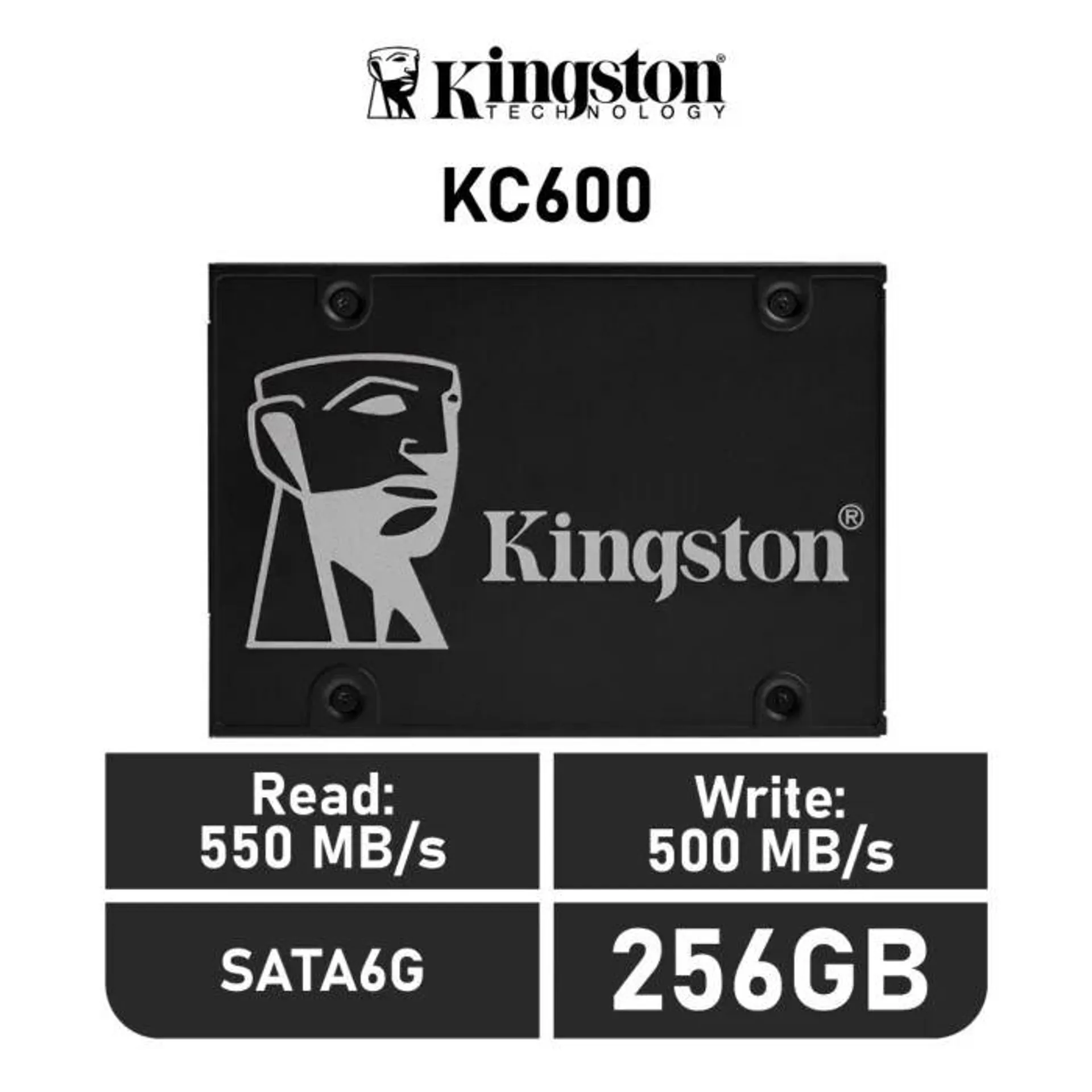 Kingston KC600 256GB SATA6G SKC600/256G 2.5" Solid State Drive