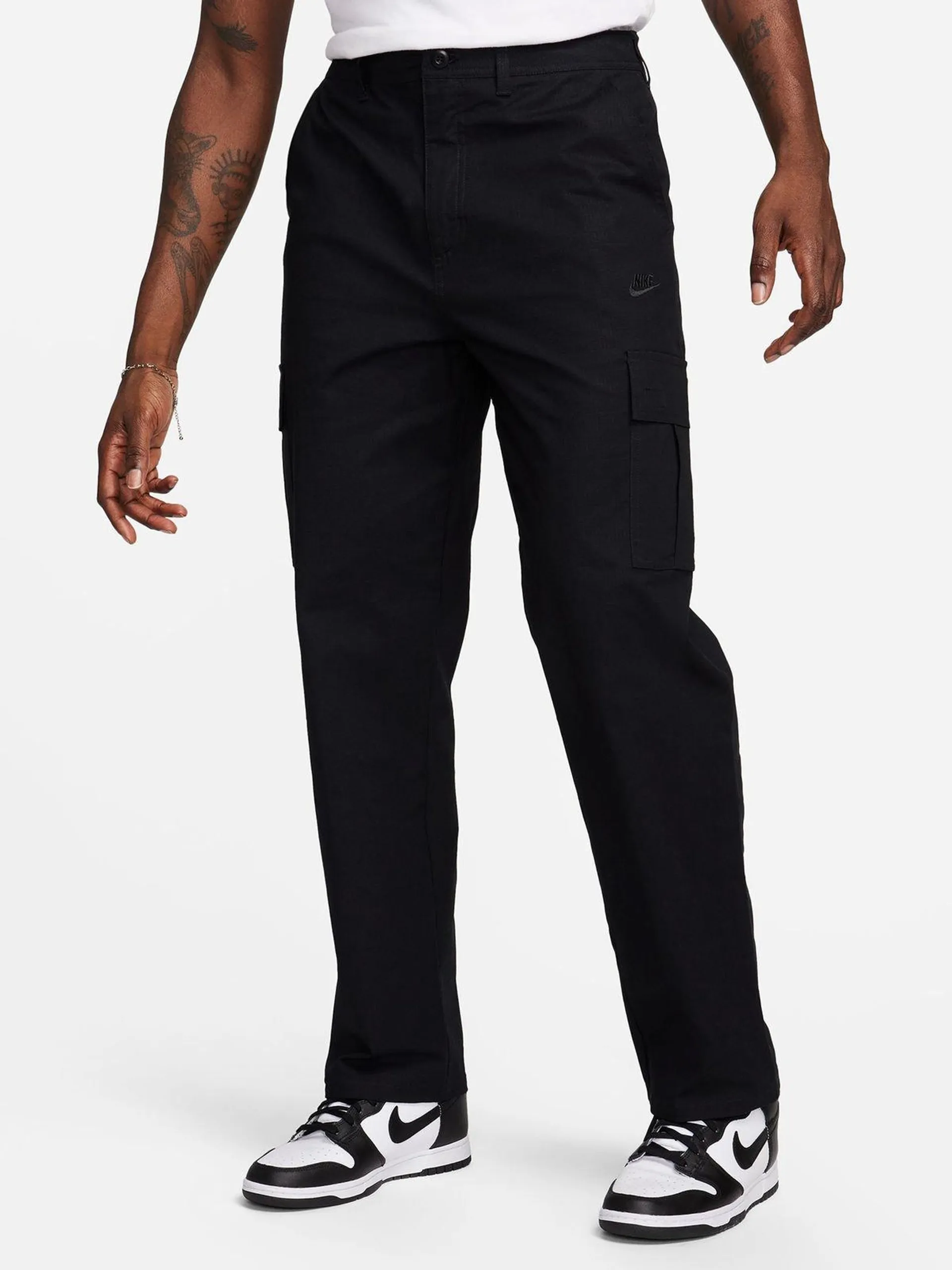Nike Men's Club Black Cargo Trousers