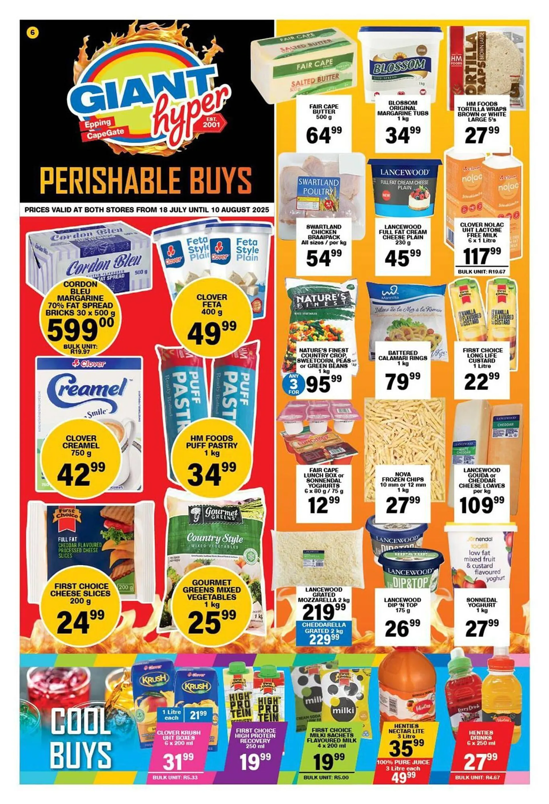 Giant Hyper catalogue from 18 July to 11 August 2025 - Catalogue Page 1