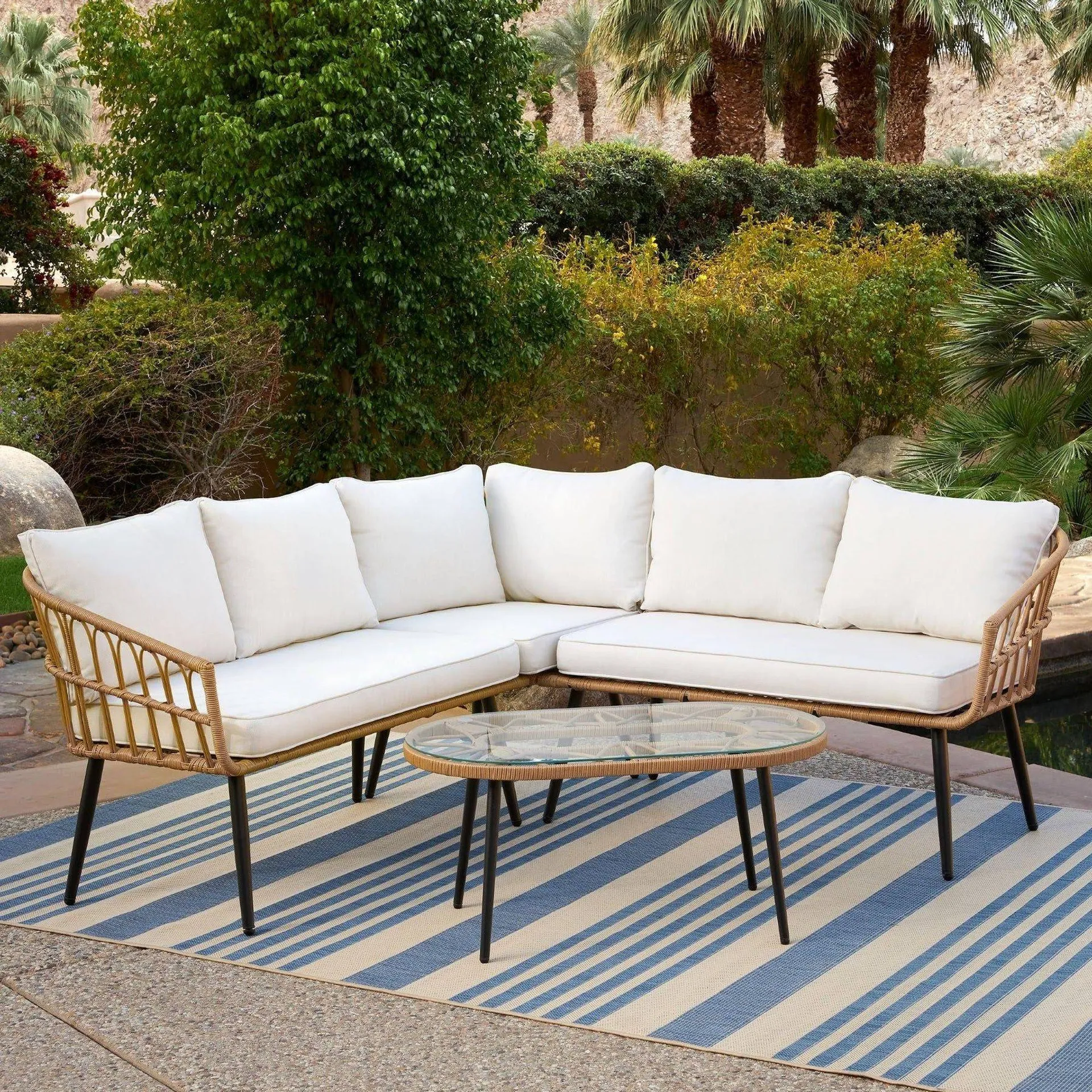 St Lucia Corner Patio Set