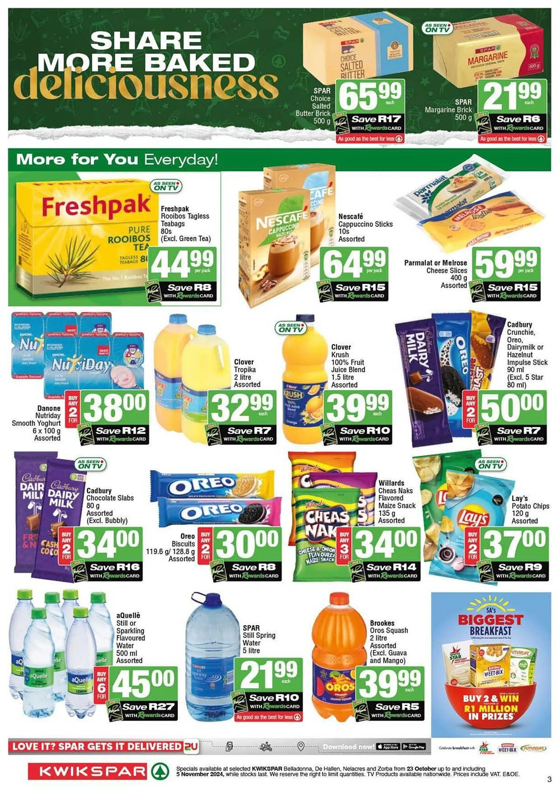 KwikSpar catalogue from 23 October to 5 November 2024 - Catalogue Page 3