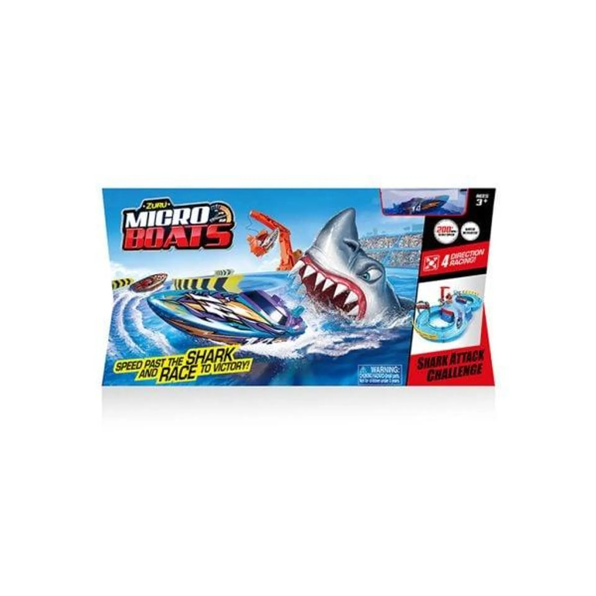 ZURU Micro Boats Shark Attack Motorized Boat Playset