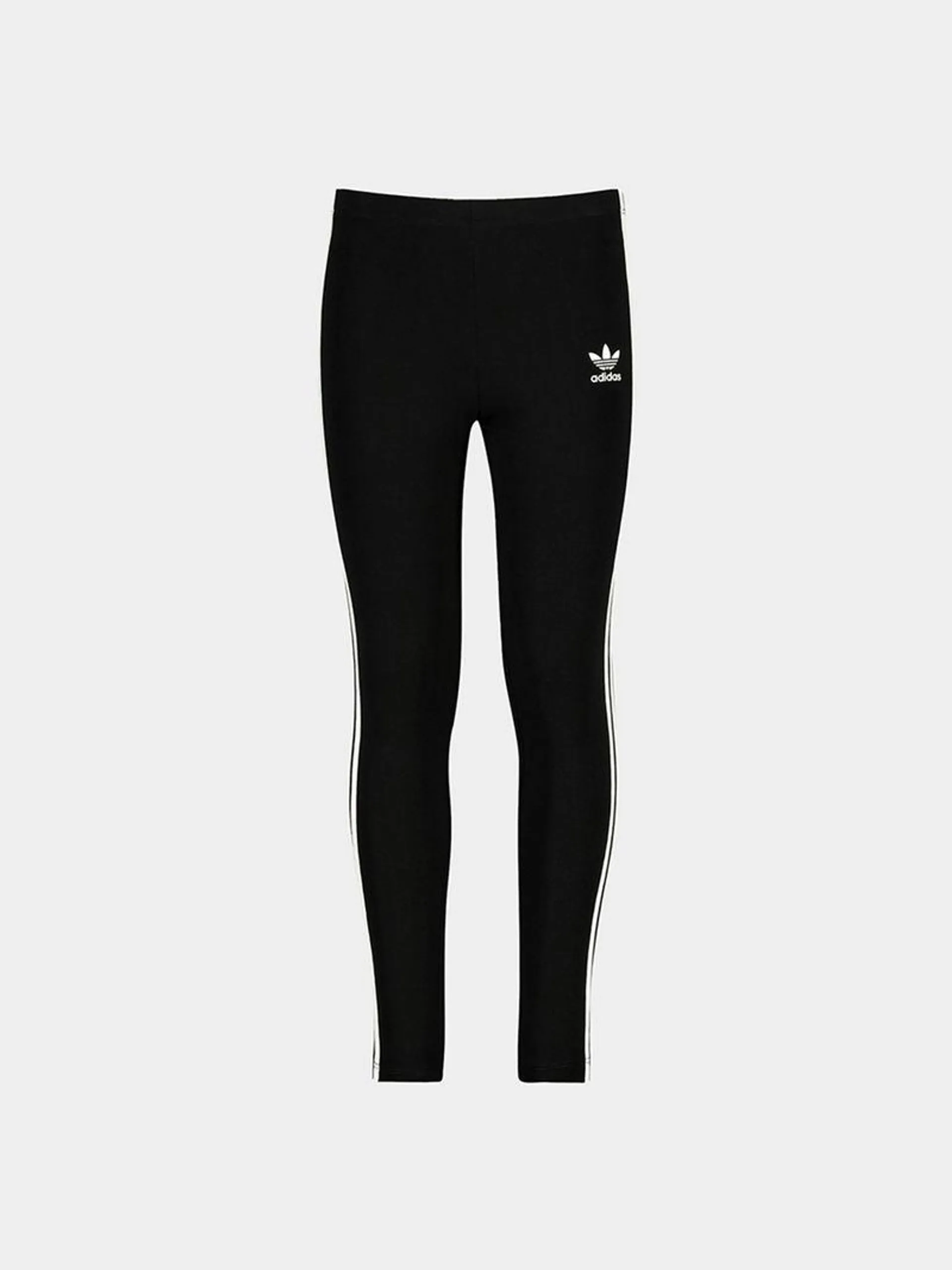 adidas Originals Youth 3 Stripes Black Leggings