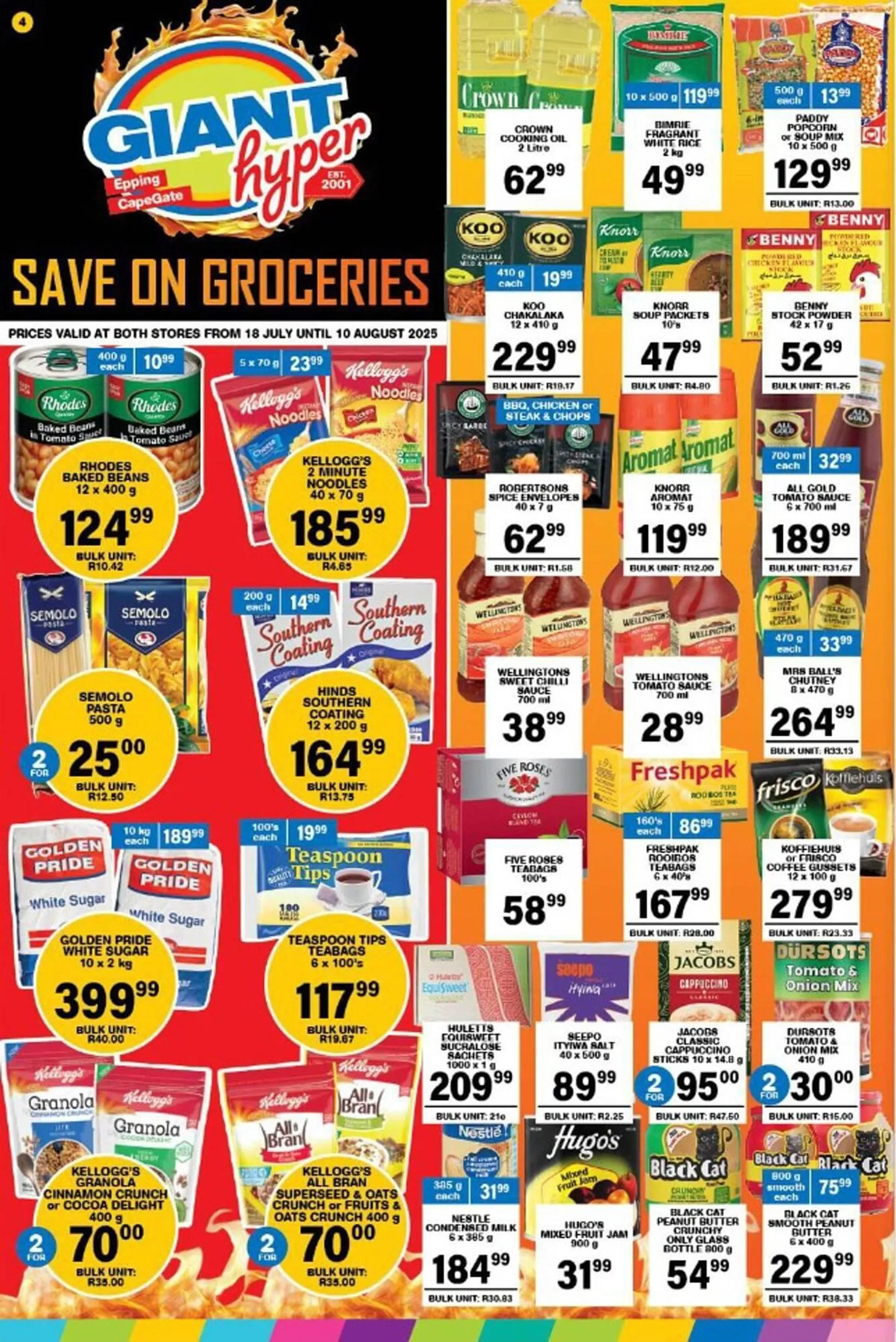 Giant Hyper catalogue from 18 July to 10 August 2025 - Catalogue Page 1
