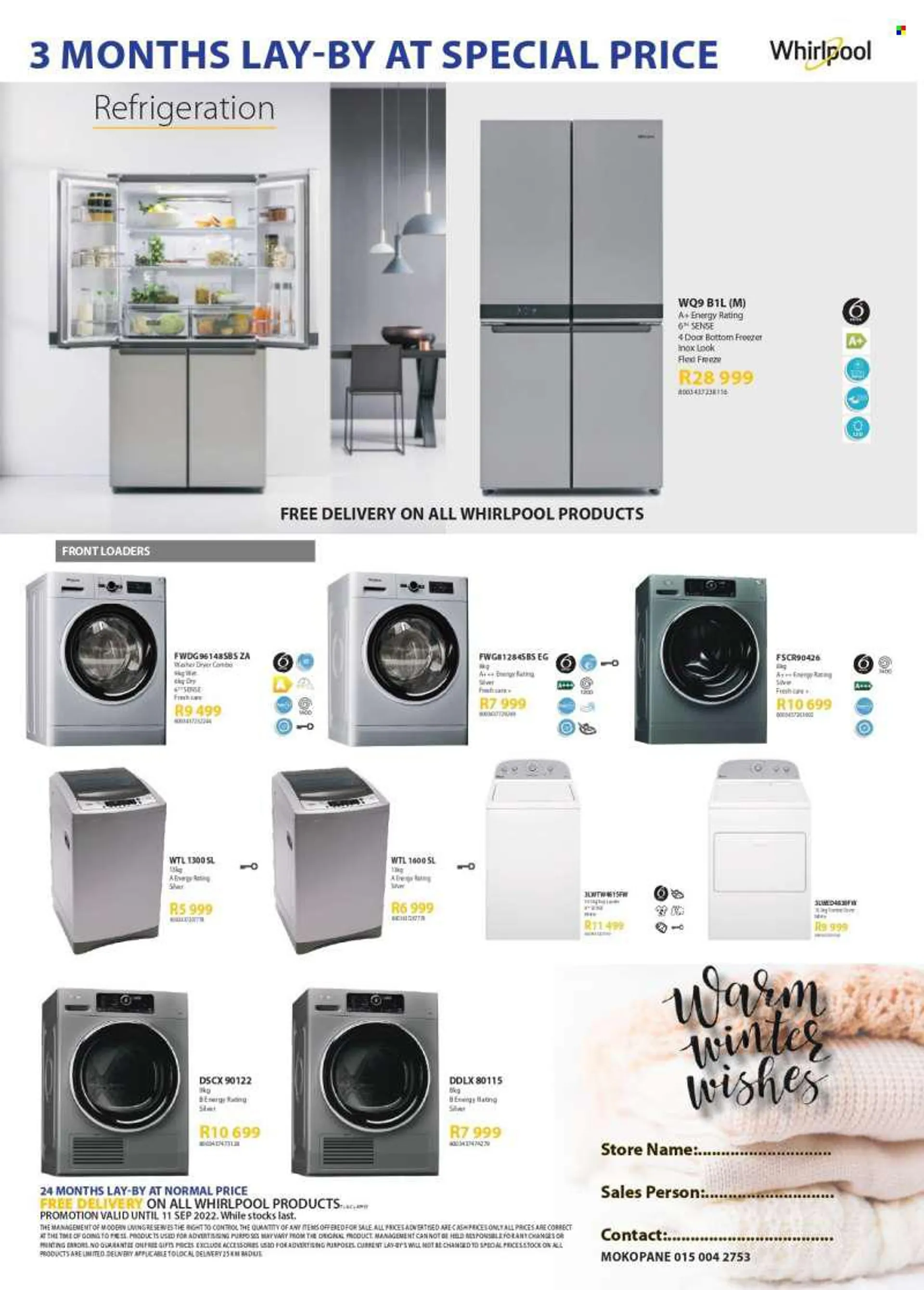 Furn 4 U catalogue  - 24/07/2022 - 11/09/2022 - Sales products - top loader, Whirlpool, freezer, washer &amp; dryer, washing machine, tumble dryer. Page 2.