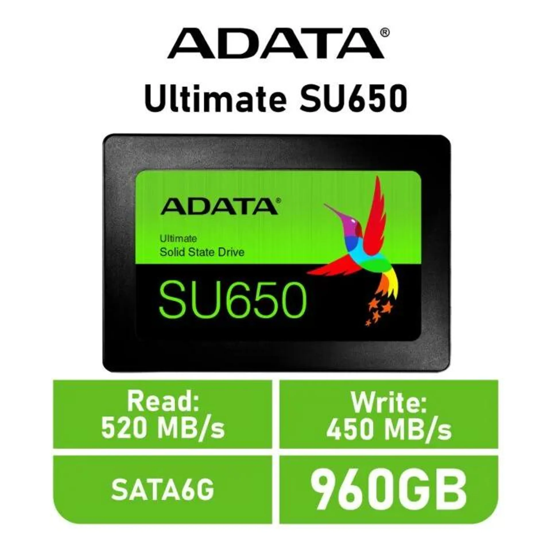 ADATA Ultimate SU650 960GB SATA6G ASU650SS-960GT-R 2.5" Solid State Drive