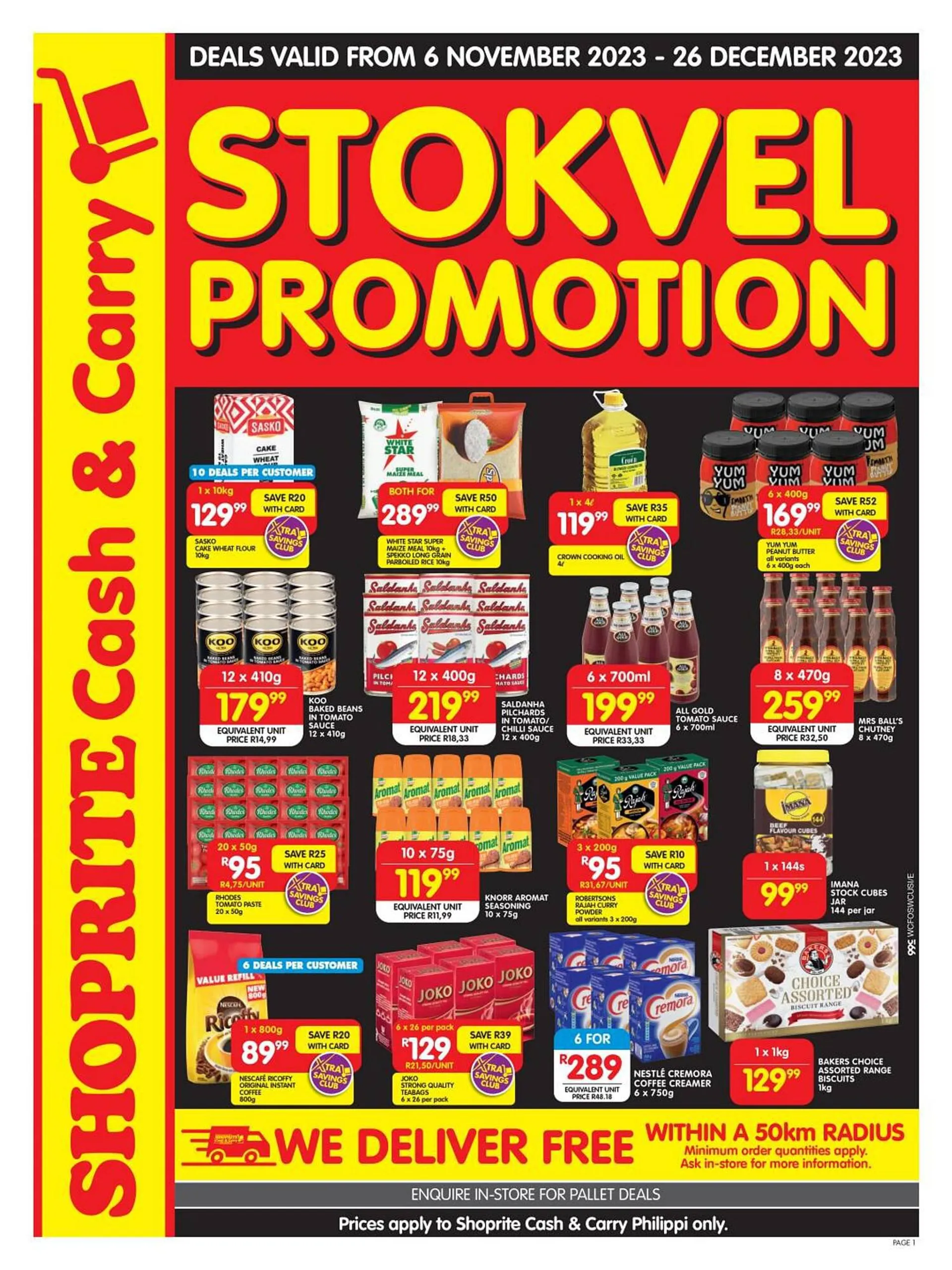 Shoprite catalogue from 6 November to 26 December 2023 - Catalogue Page 1