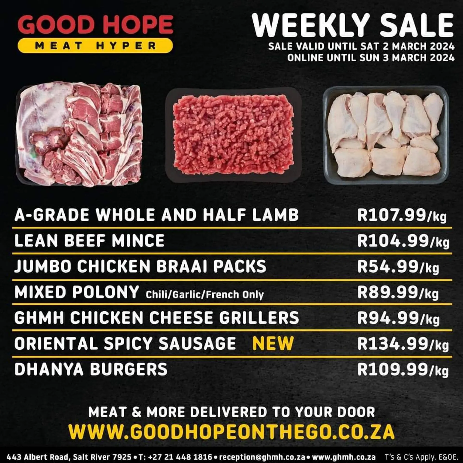 Good Hope Meat Hyper catalogue - 28 February 3 March 2024 - Page 1