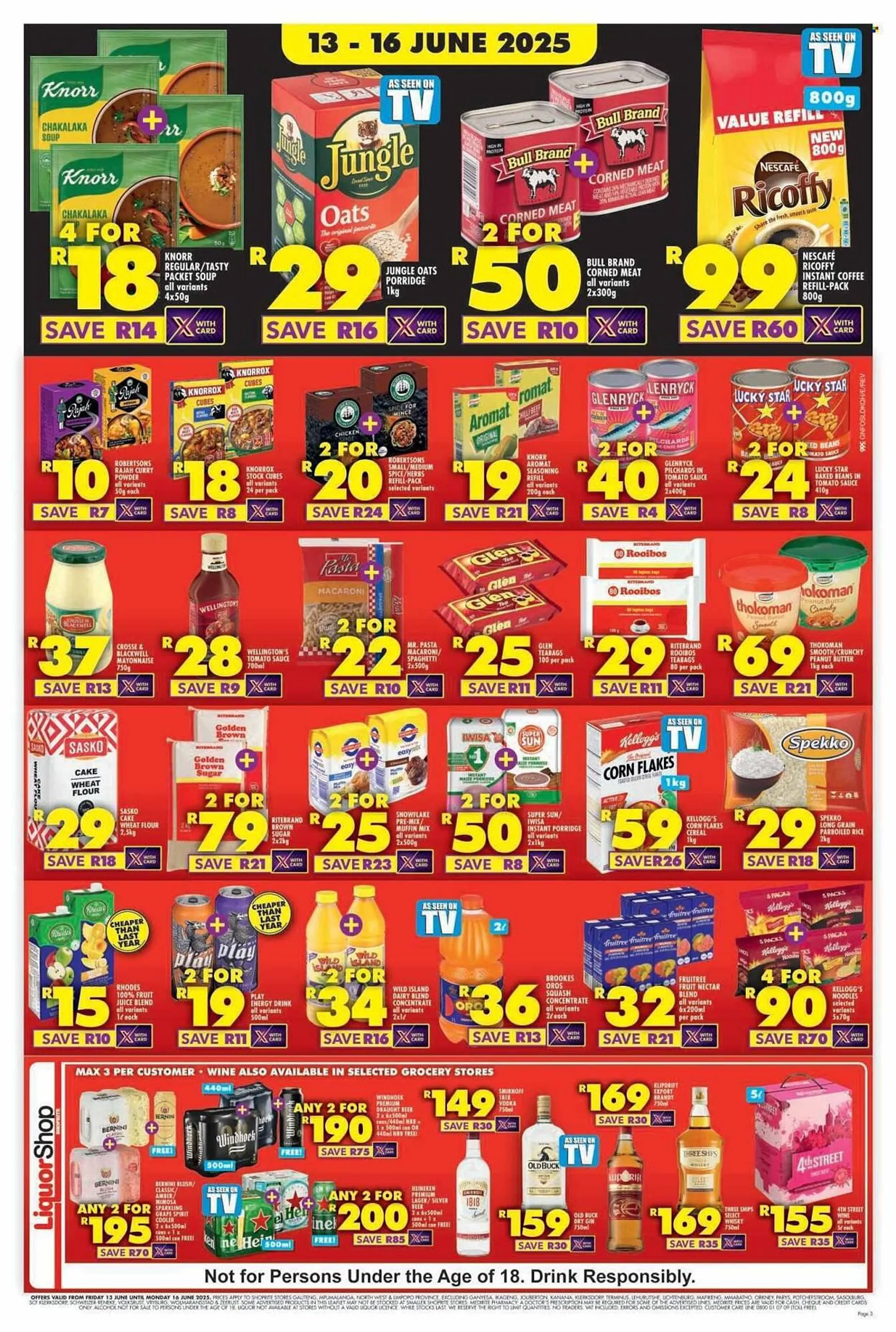 Shoprite catalogue from 13 June to 16 June 2025 - Catalogue Page 1