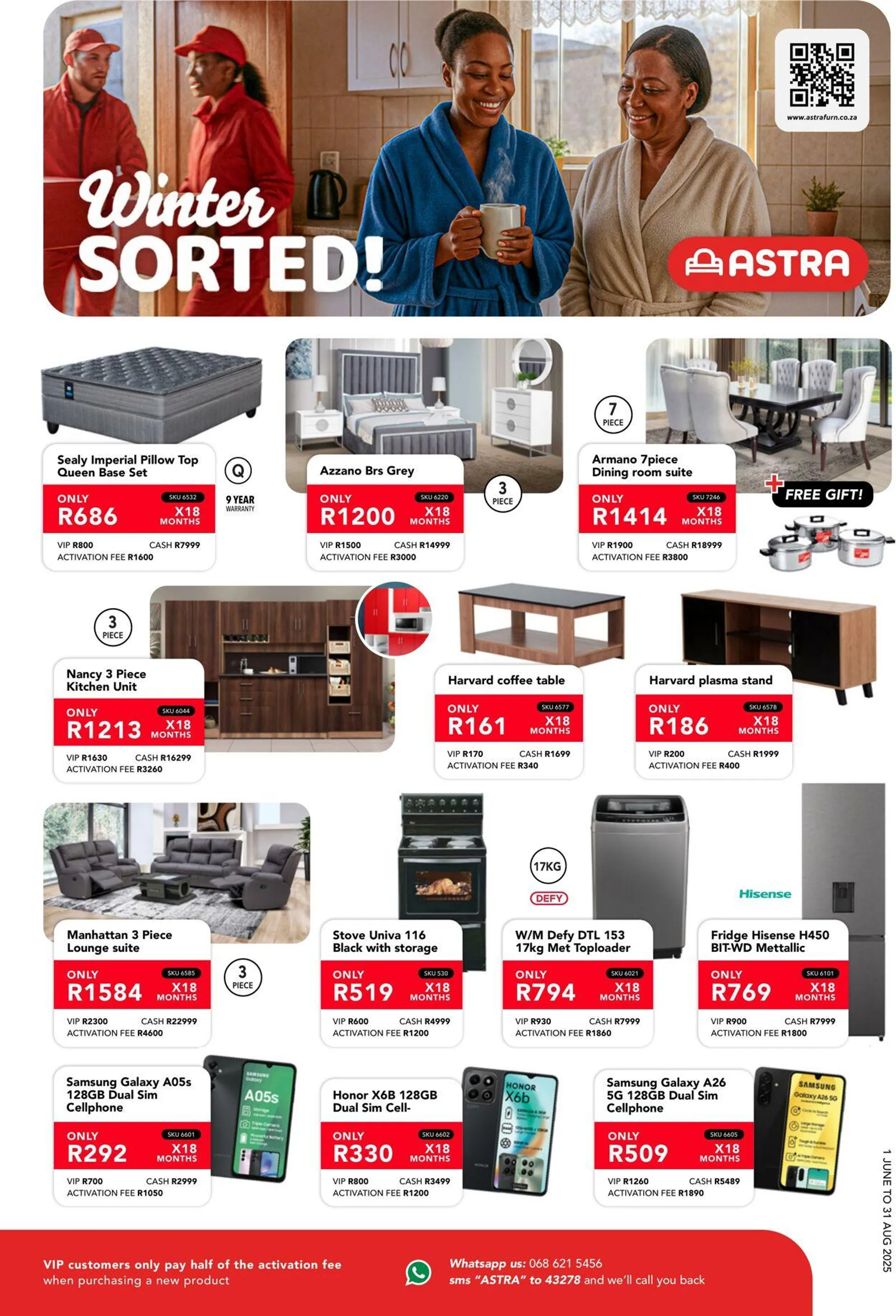 Astra Furnishers from 1 June to 31 August 2025 - Catalogue Page 1