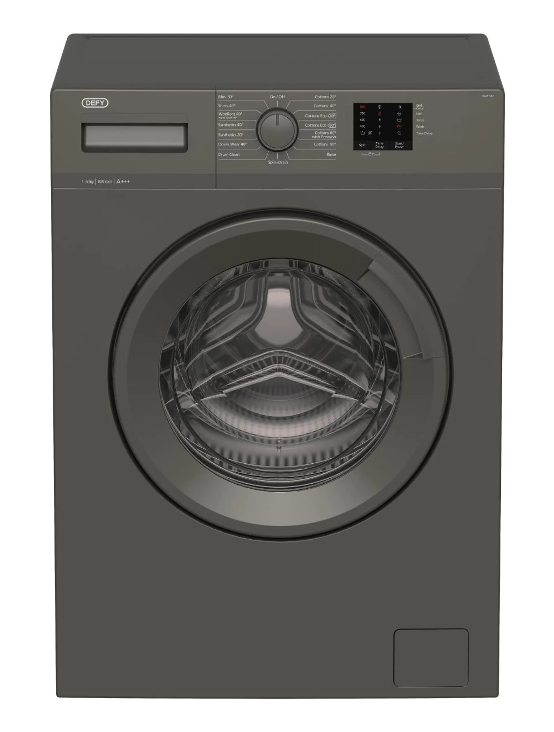 Defy 6kg Grey Front Loader Washing Machine Daw382