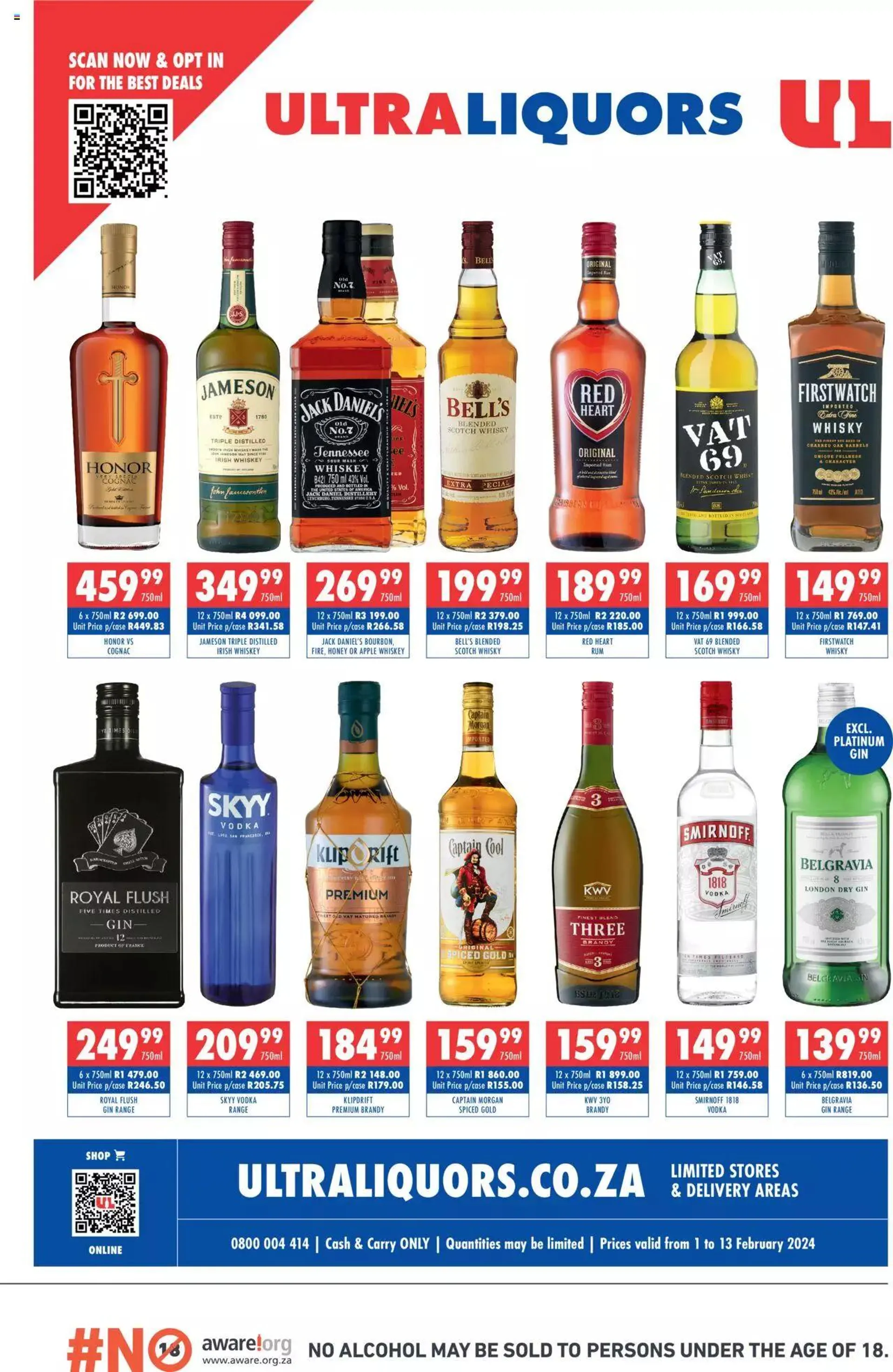 Ultra Liquors Specials - 1 February 13 February 2024