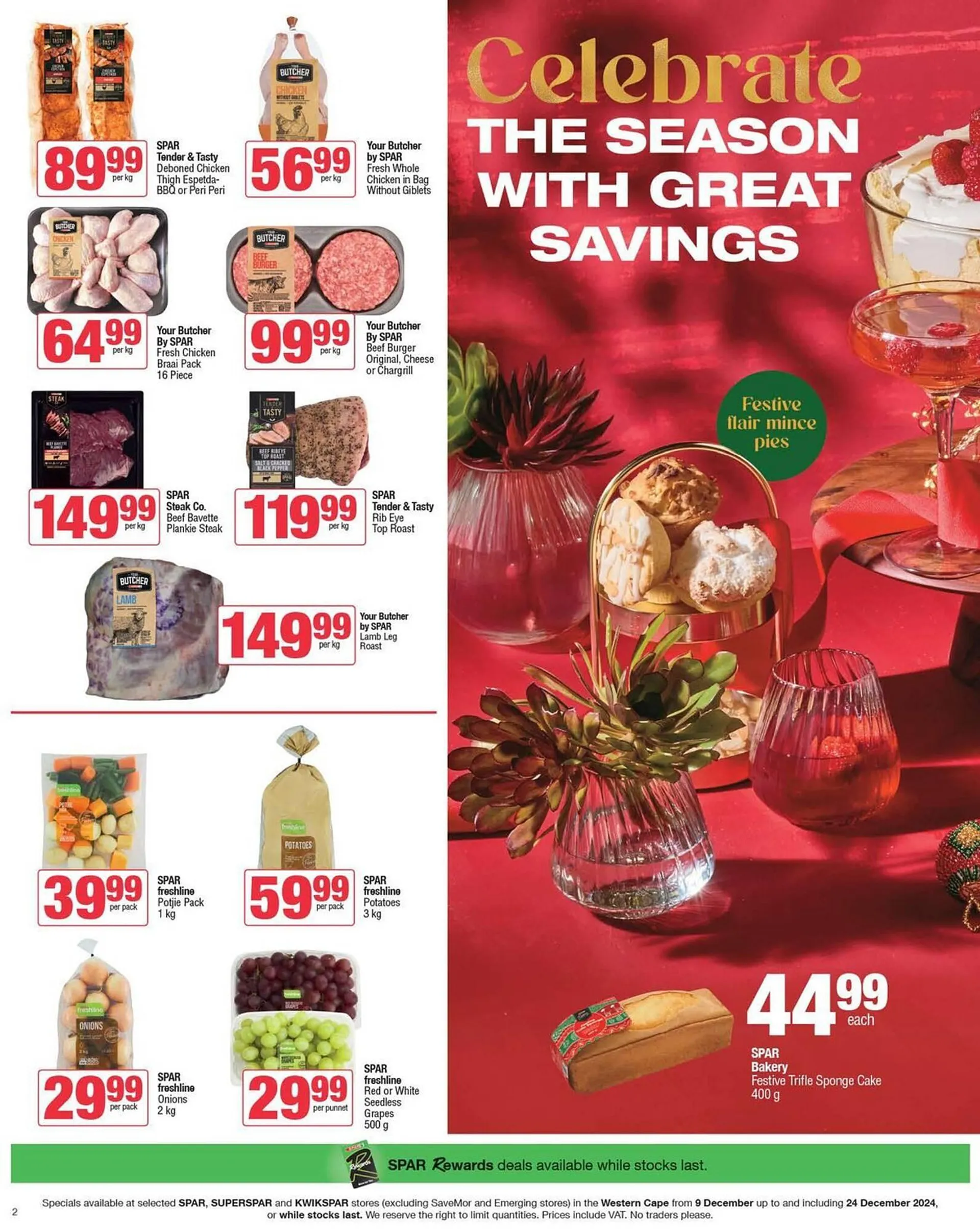 KwikSpar catalogue from 11 December to 24 December 2024 - Catalogue Page 2