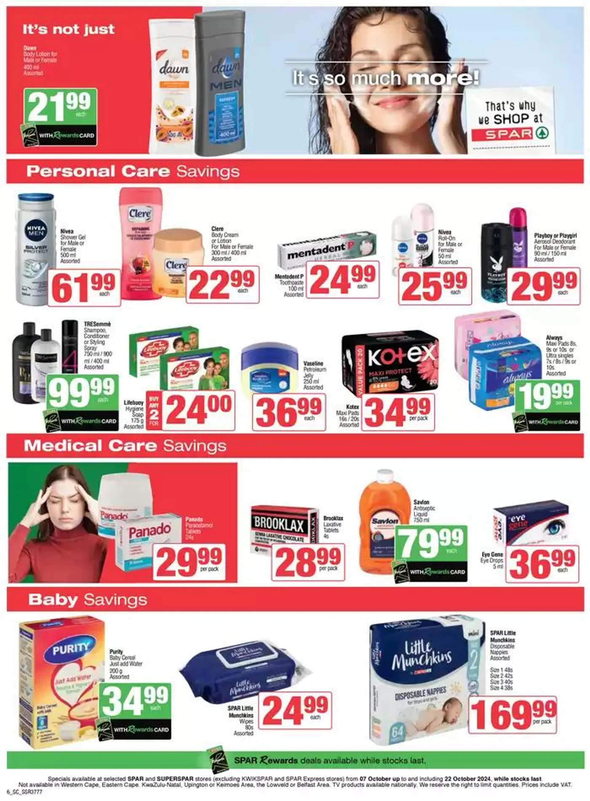 Specials Spar from 7 October to 22 October 2024 - Catalogue Page 6