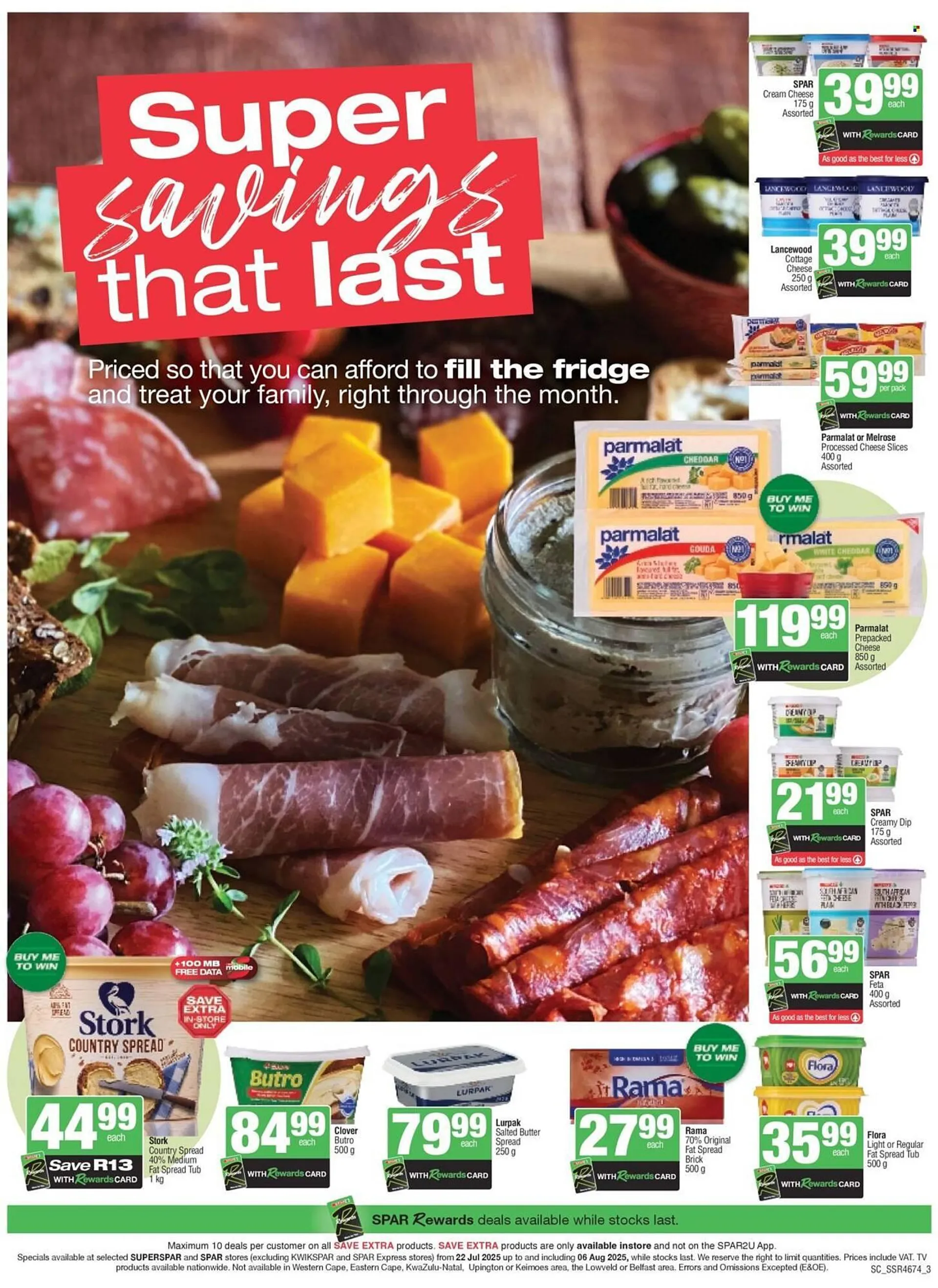 Spar catalogue from 22 July to 6 August 2025 - Catalogue Page 1