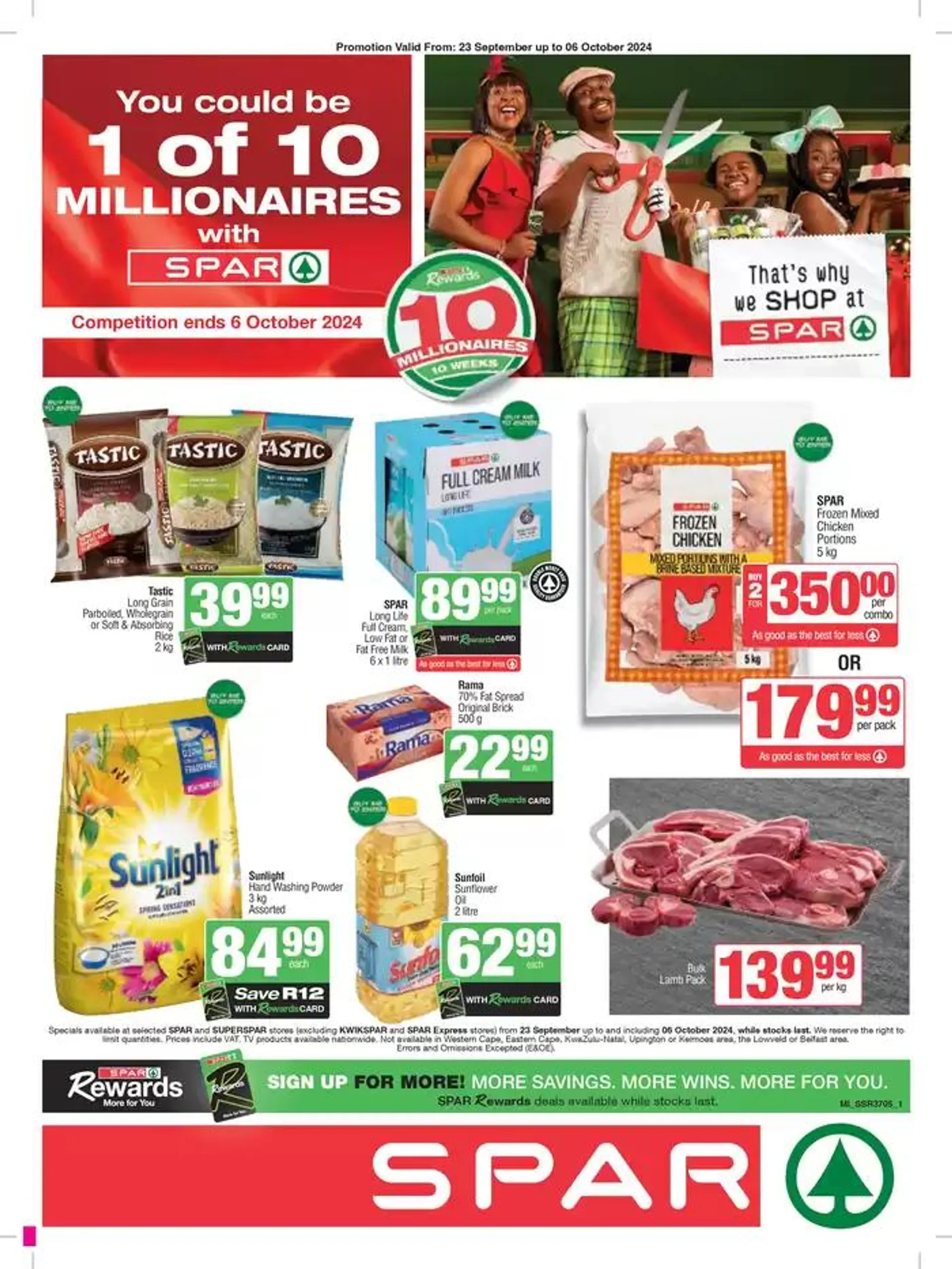 Specials Spar from 23 September to 6 October 2024 - Catalogue Page 1