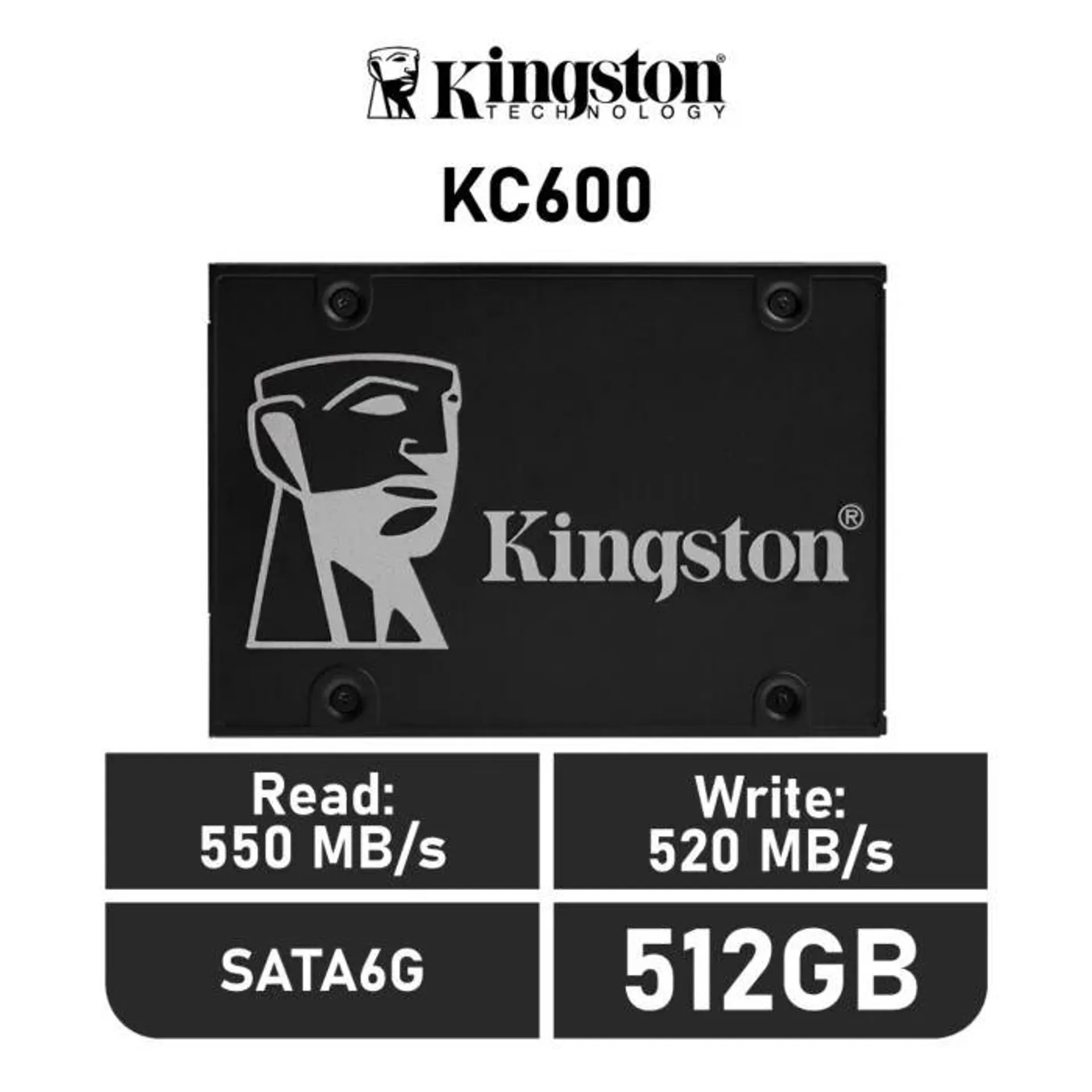 Kingston KC600 512GB SATA6G SKC600/512G 2.5" Solid State Drive