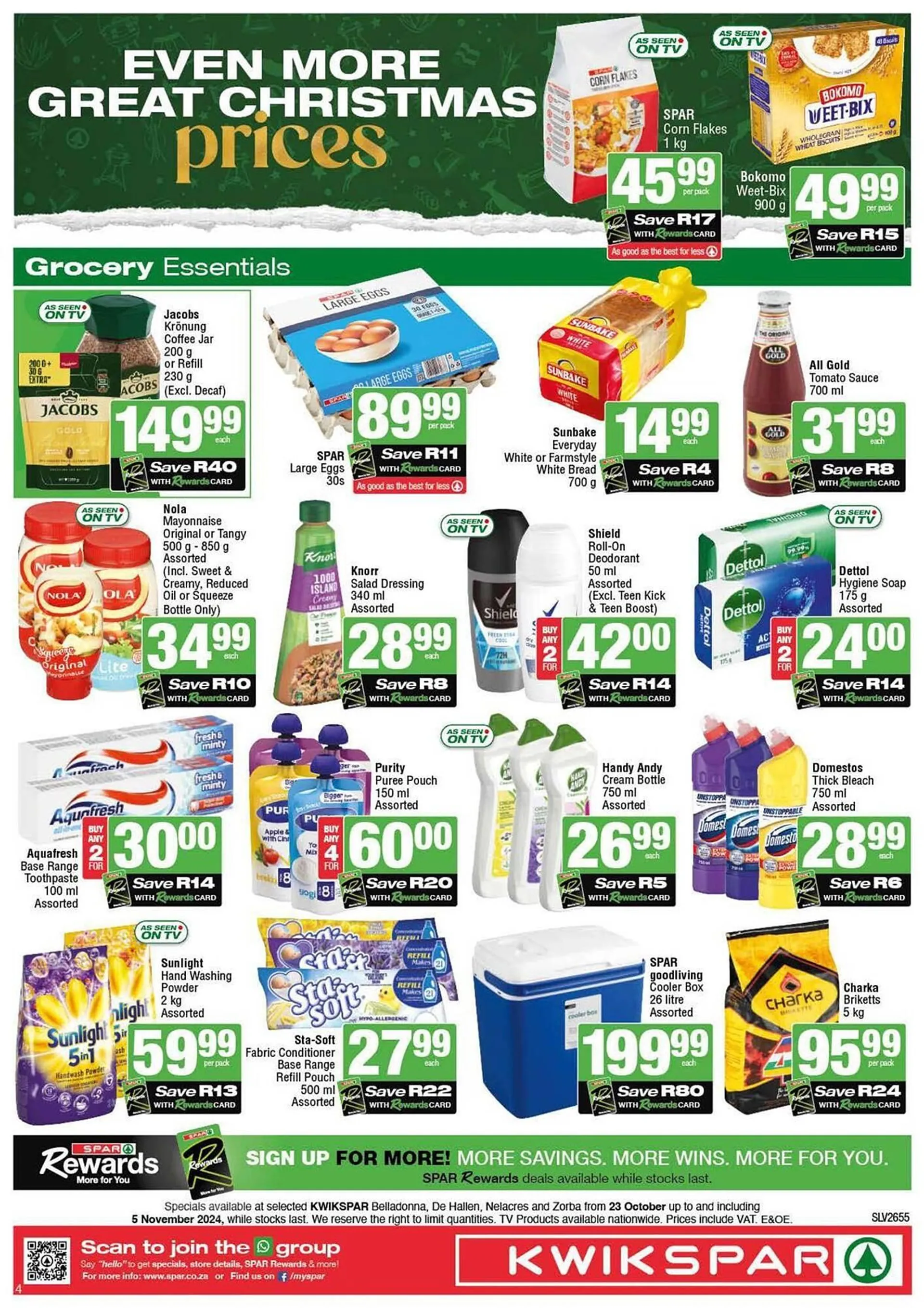 KwikSpar catalogue from 23 October to 5 November 2024 - Catalogue Page 4