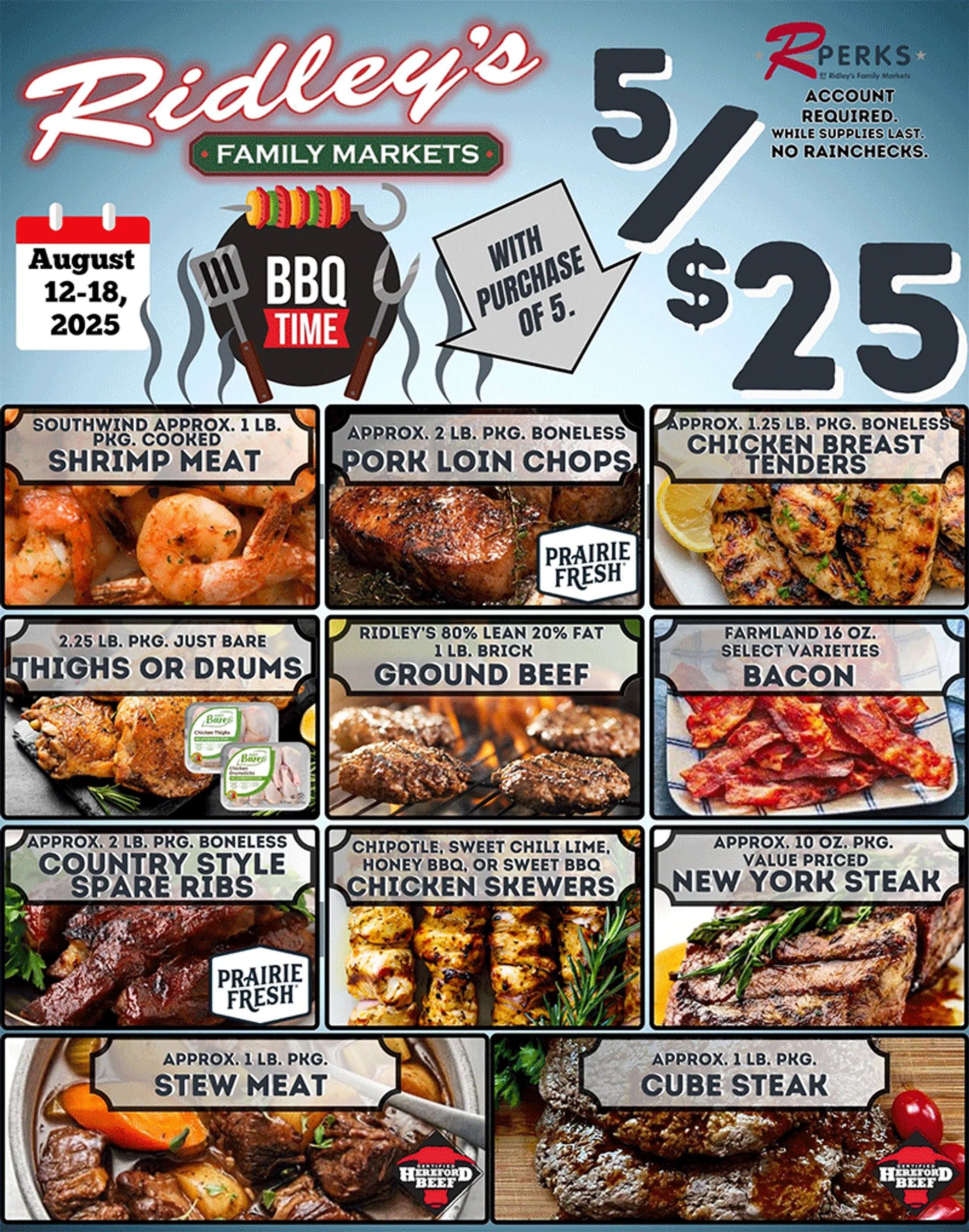 Weekly ad Ridley's Family Markets Sales from August 13 to August 18 2025 - Page 1